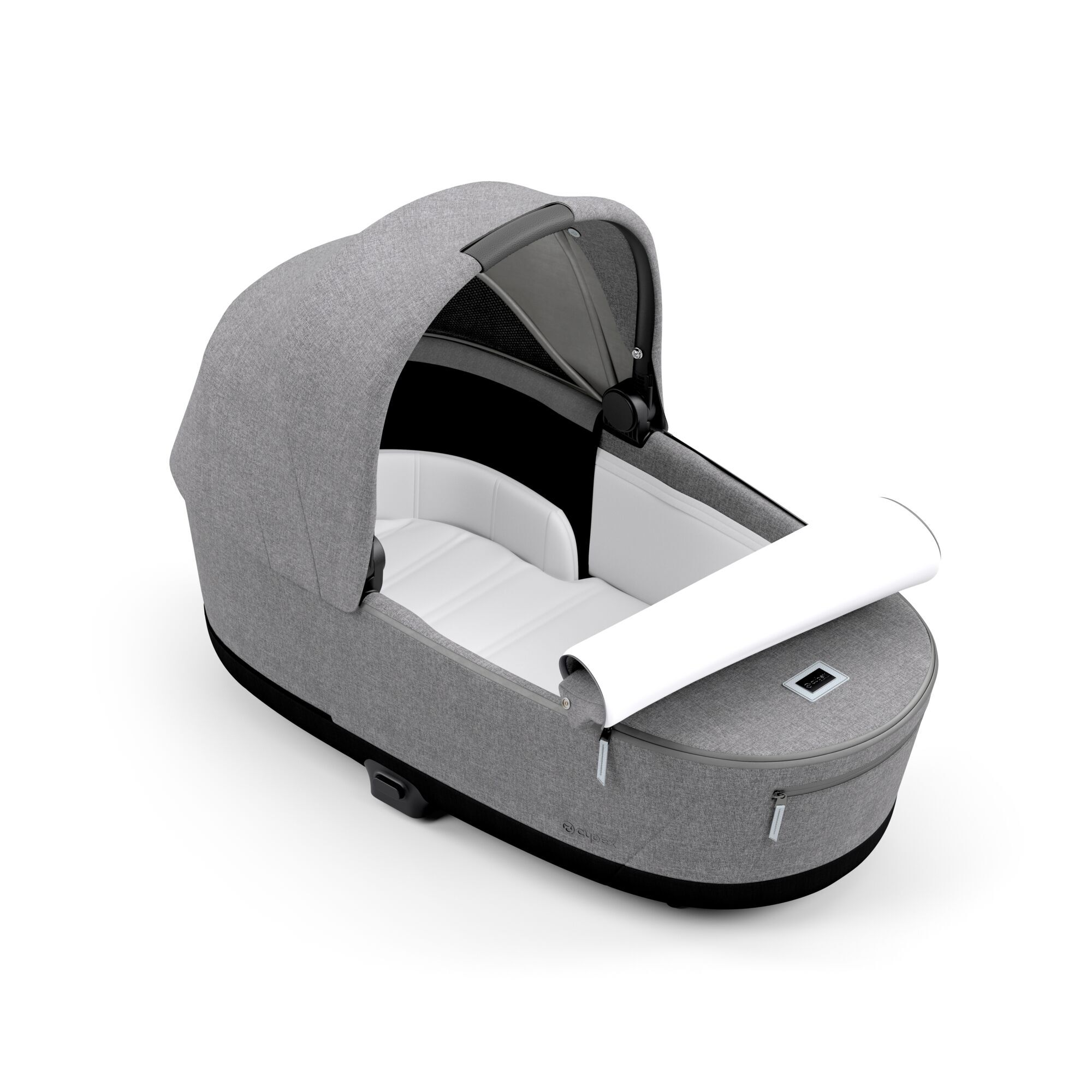 CYBEX Priam Lux Carry Cot - Manhattan Grey Plus in Manhattan Grey Plus large-cybex-gb image number 2 Small