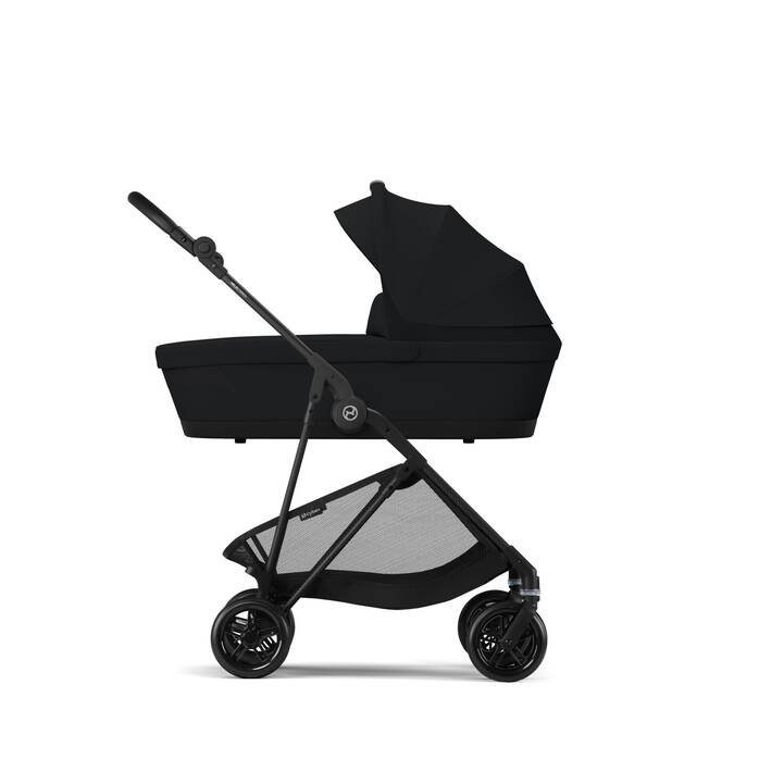Image shows the combination of several products, sold separately. image number 6 CYBEX Melio Cot - Magic Black in Magic Black large-cybex-neu image number 6