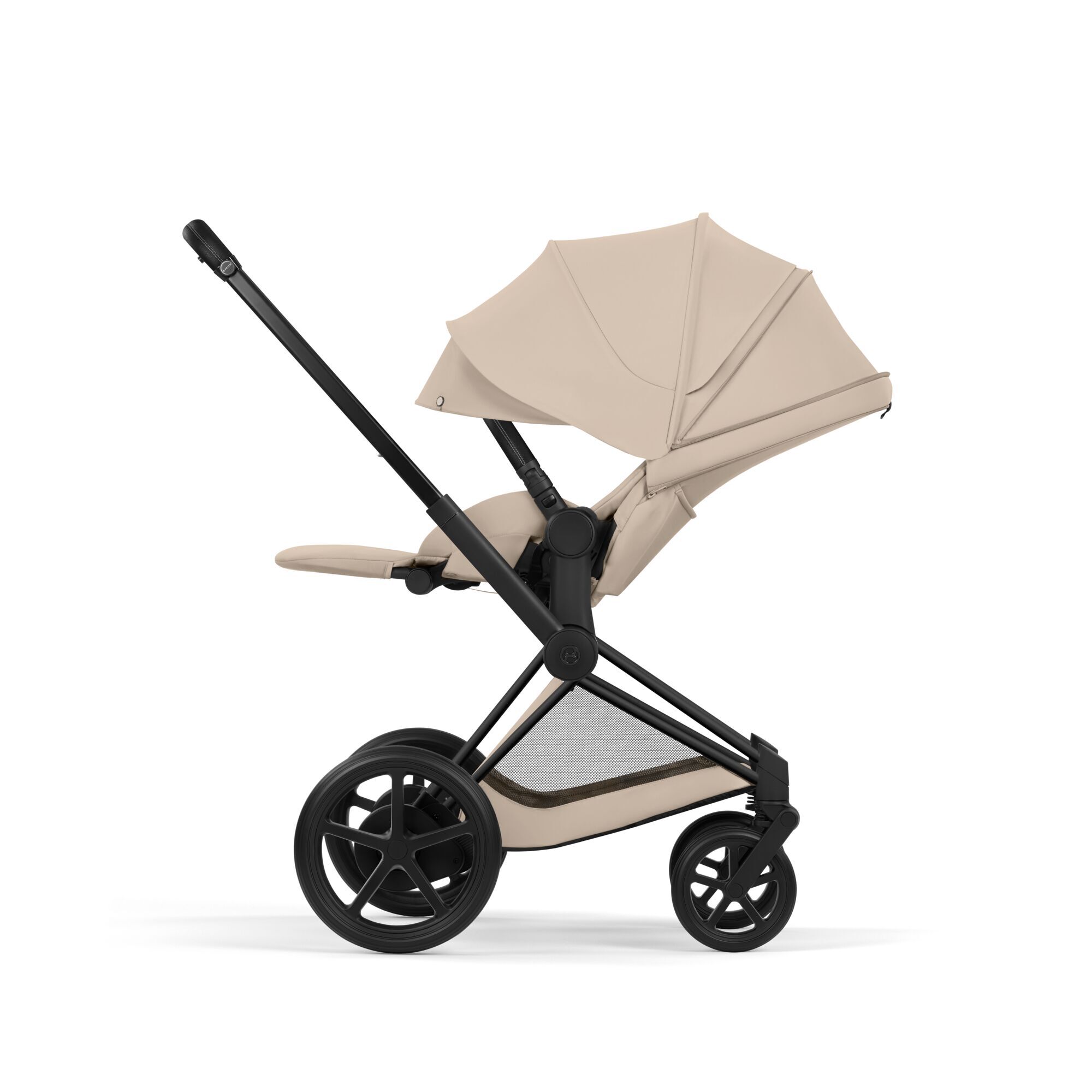 CYBEX e-Priam - Cozy Beige (Matt Black Frame) in Cozy Beige (Matt Black Frame) large-cybex-us image number 4