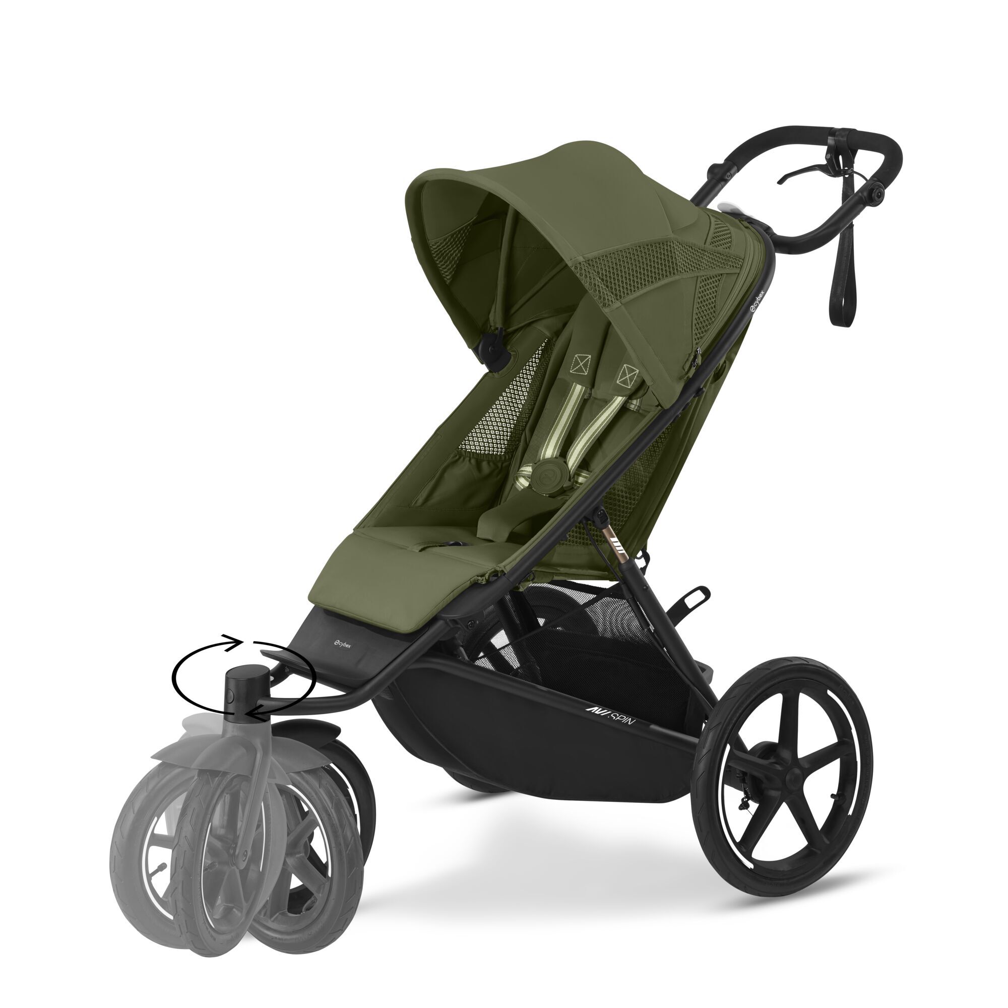 CYBEX Avi Spin - Moss Green in Moss Green large-cybex-gb image number 2 Small