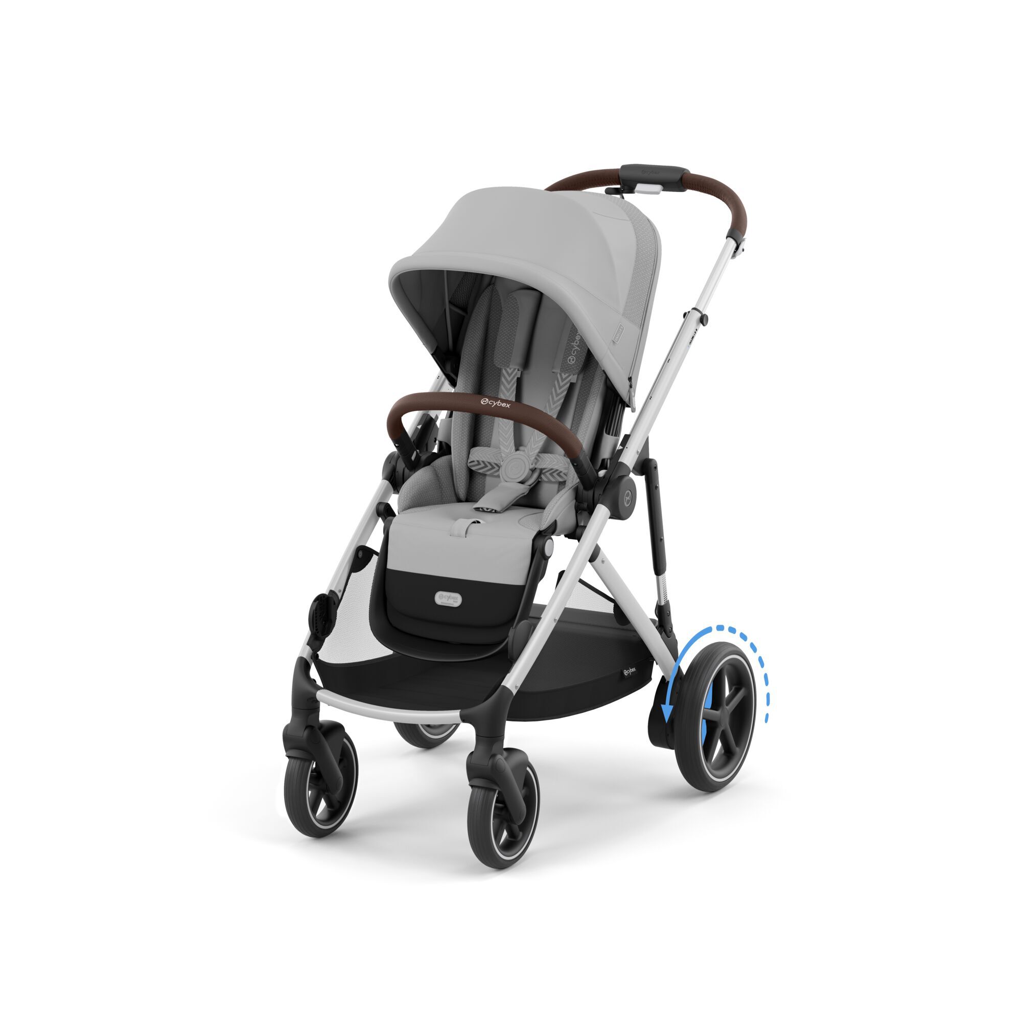 CYBEX e-Gazelle S - Stone Grey (Silver Frame) in Stone Grey (Silver Frame) large-cybex-us image number 4 Small