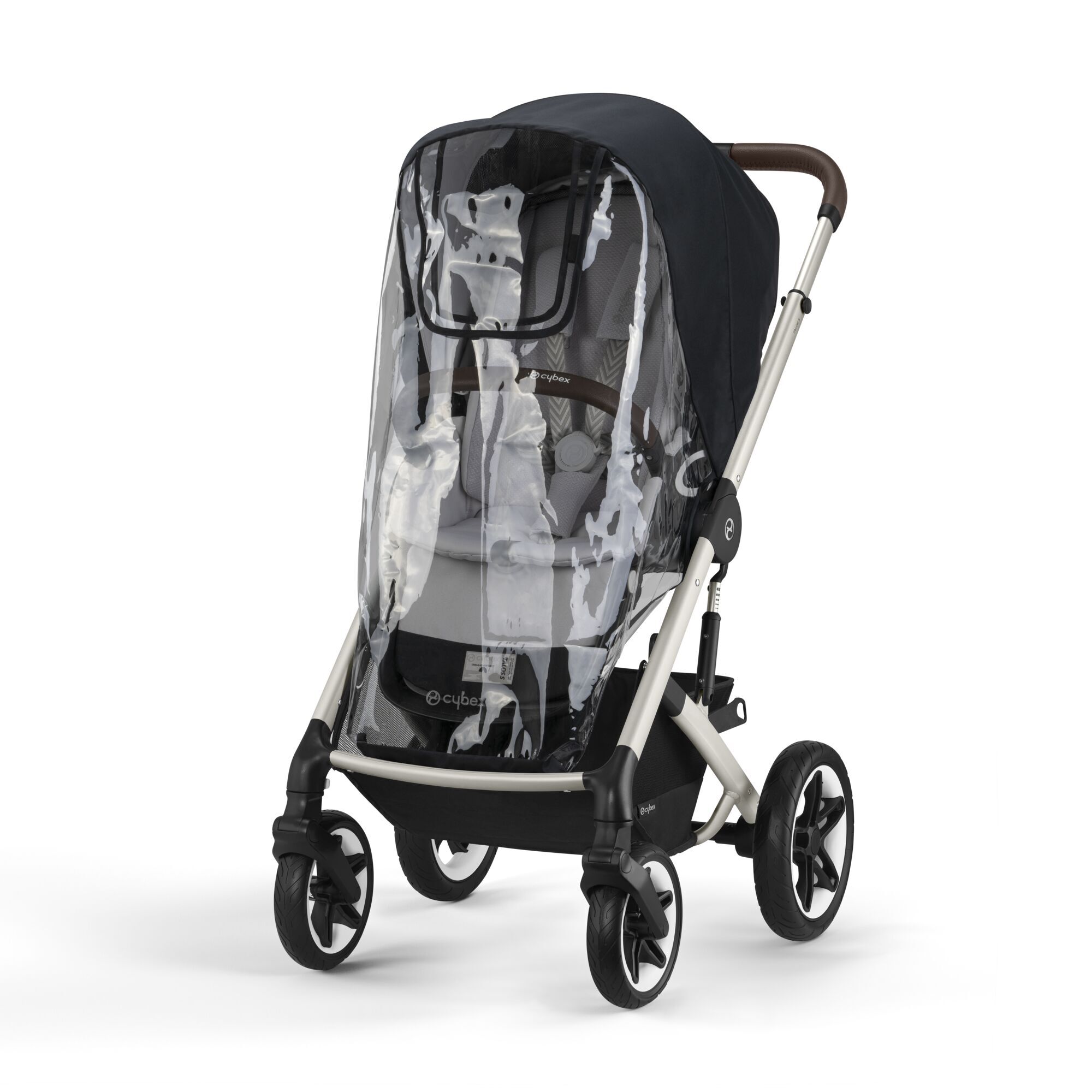 CYBEX Talos S Lux Rain Cover - Transparent in Transparent large-cybex-neu image number 1 Small