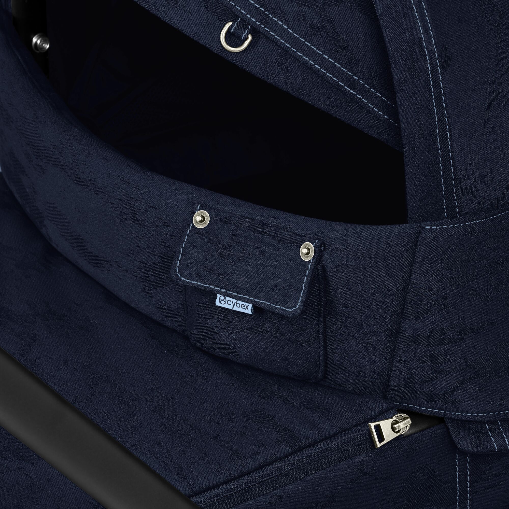 Mios Lux Carry Cot - Rebellious Luxury Denim Blue - Image 7