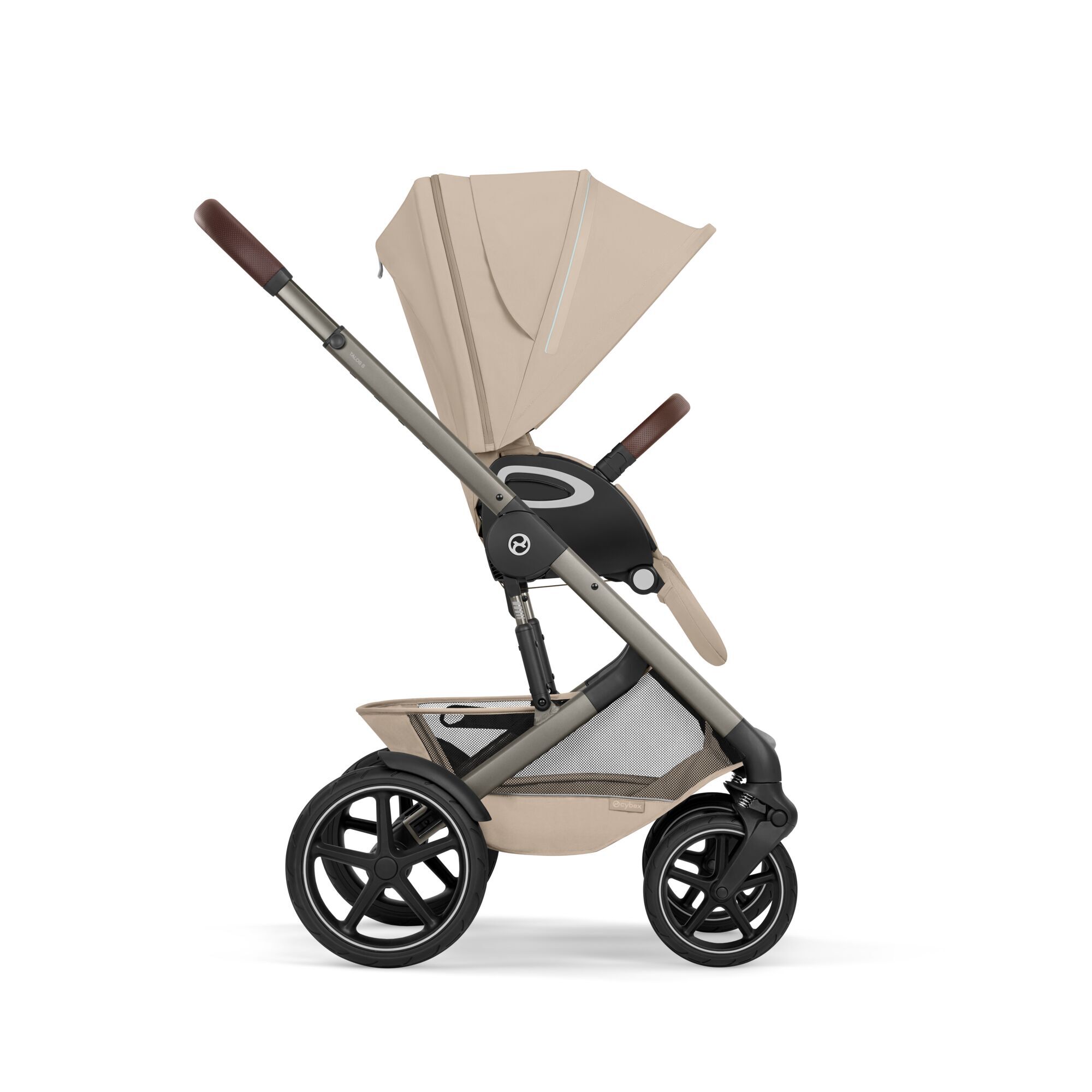 CYBEX Talos S Lux met opvouwbare reiswieg - Almond Beige (taupe frame) in Almond Beige (Taupe Frame) large-cybex-neu afbeelding nummer 7