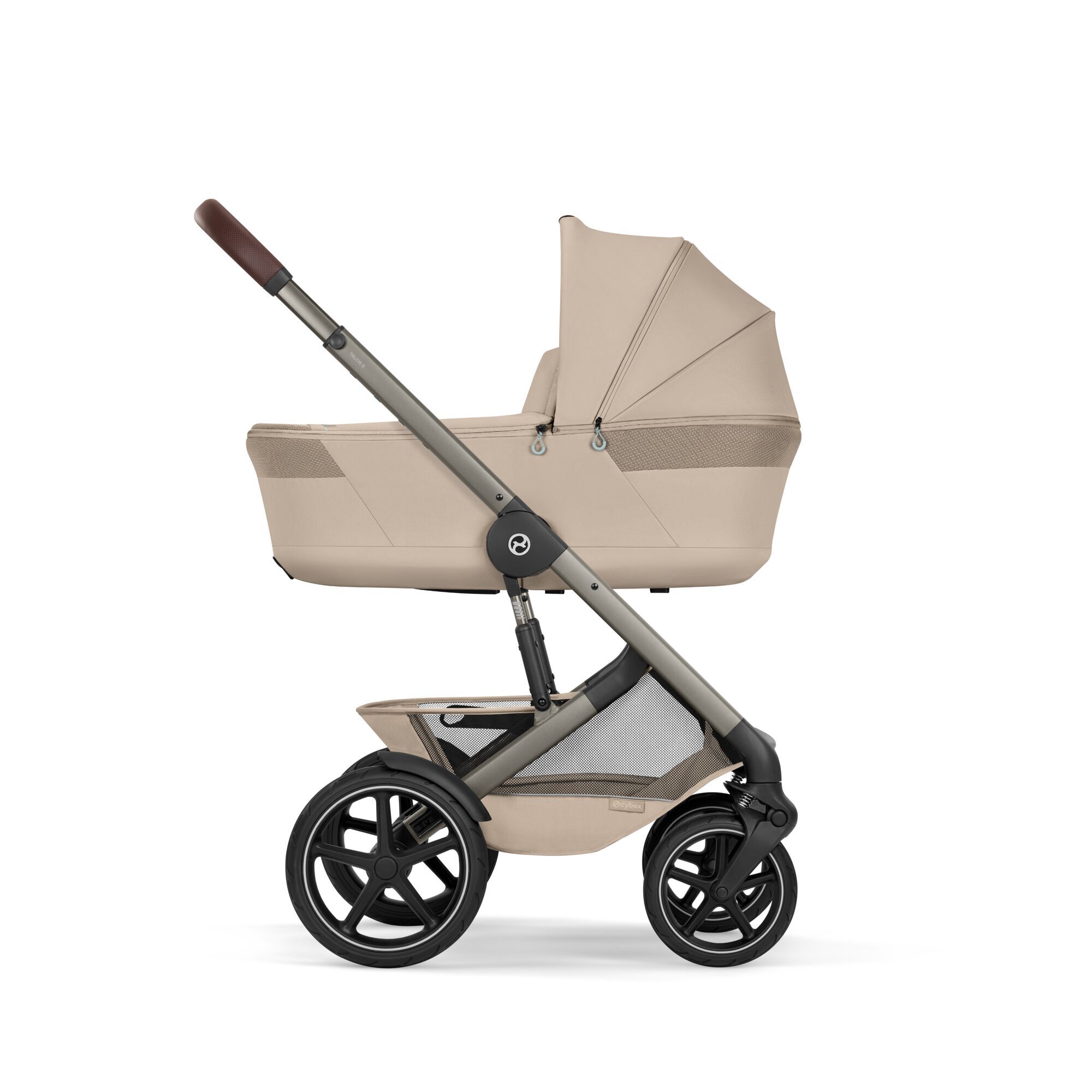 CYBEX Talos S Lux met opvouwbare reiswieg - Almond Beige (taupe frame) in Almond Beige (Taupe Frame) large-cybex-neu afbeelding nummer 4