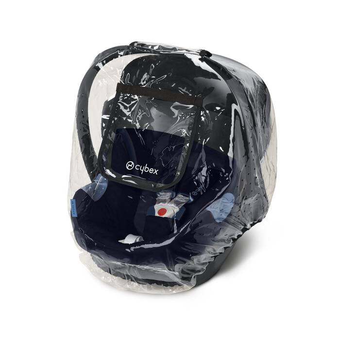 CYBEX Infant Car Seat Rain Cover - Black in Transparent image number 1 CYBEX Infant Car Seat Rain Cover - Black in Transparent large-cybex-us image number 1