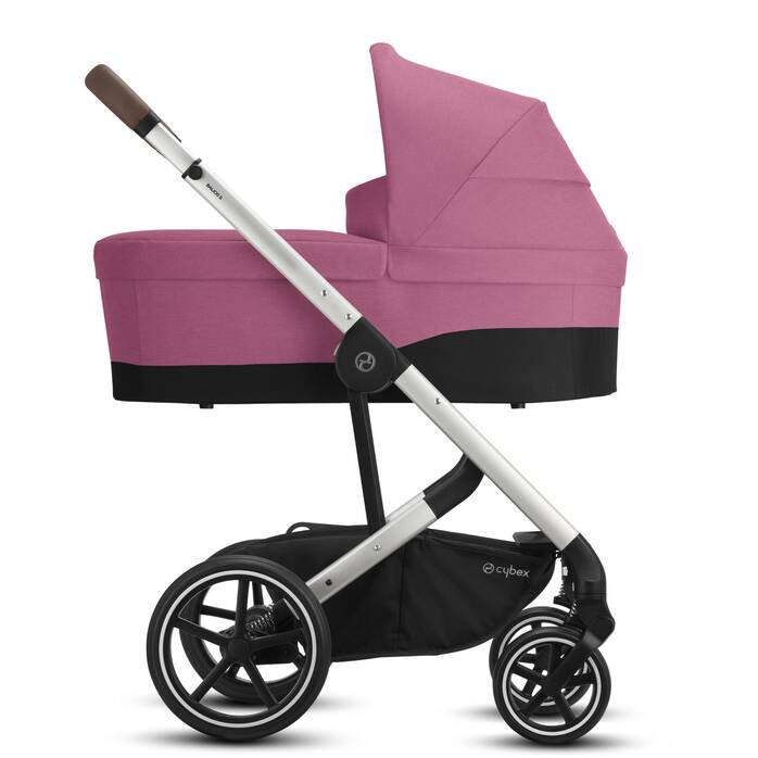 Image shows the combination of several products, sold separately. image number 2 CYBEX Balios S Lux - Magnolia Pink (Silver Frame) in Magnolia Pink (Silver Frame) large-cybex-us image number 2