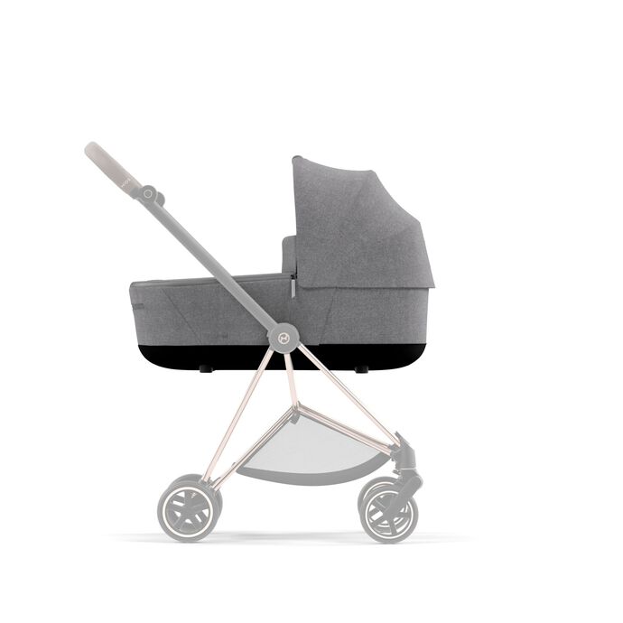CYBEX Mios Lux Carry Cot - Manhattan Grey Plus in Manhattan Grey Plus large image number 6