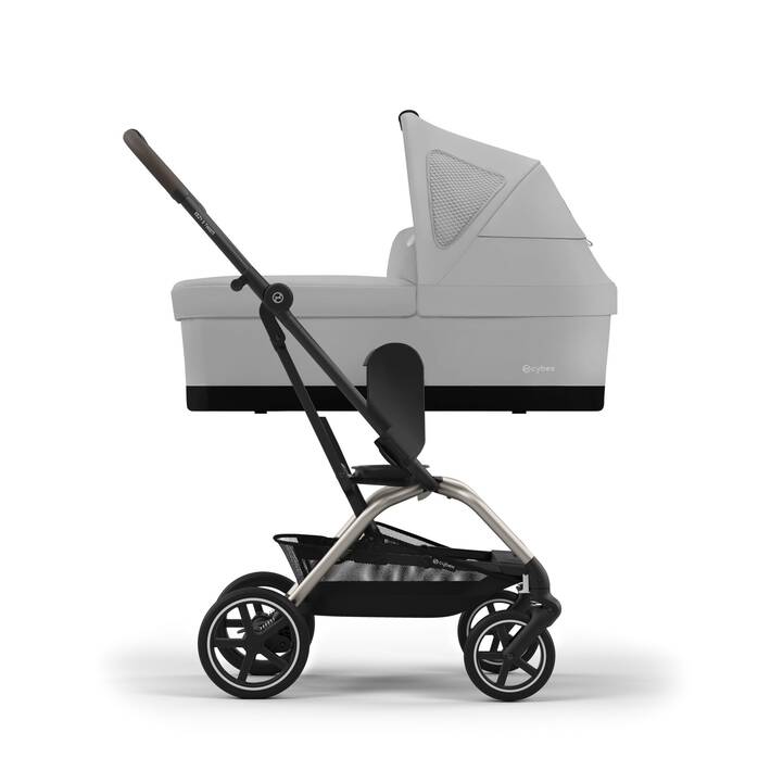 Image shows the combination of several products, sold separately. image number 6 CYBEX Eezy S Twist Plus 2 - Fog Grey in Fog Grey large-cybex-row image number 6