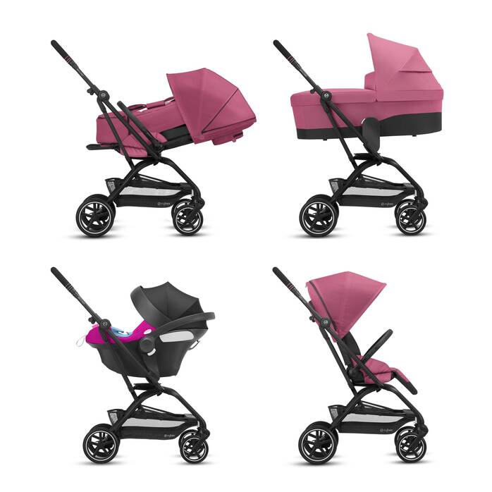 CYBEX Eezy S Twist+2 - Magnolia Pink (Black Frame) in Magnolia Pink (Black Frame) image number 6 CYBEX Eezy S Twist+2 - Magnolia Pink (Black Frame) in Magnolia Pink (Black Frame) large-cybex-neu image number 6