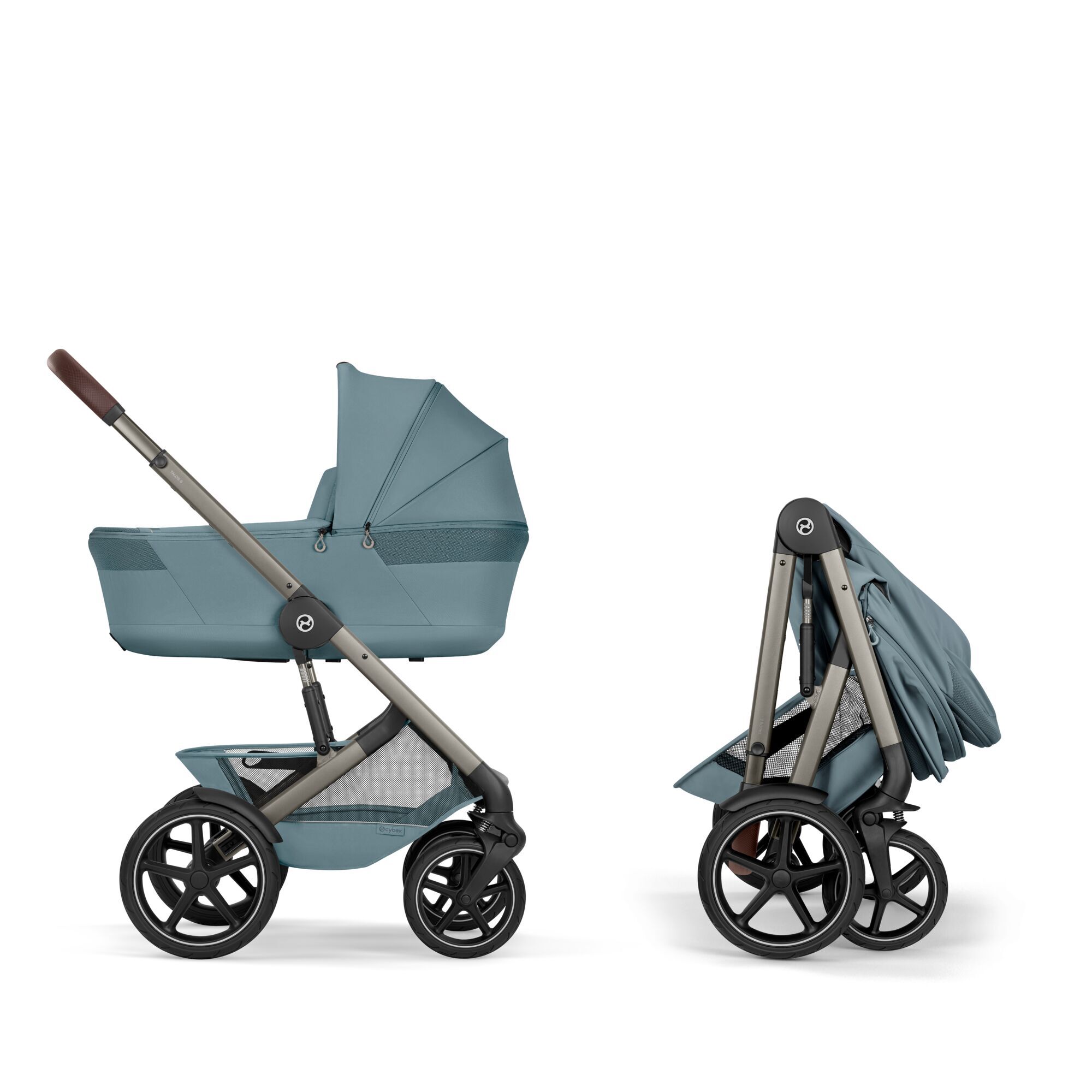 CYBEX Talos S Lux met opvouwbare reiswieg - Stormy Blue (taupe frame) in Stormy Blue (Taupe Frame) large-cybex-neu afbeelding nummer 5
