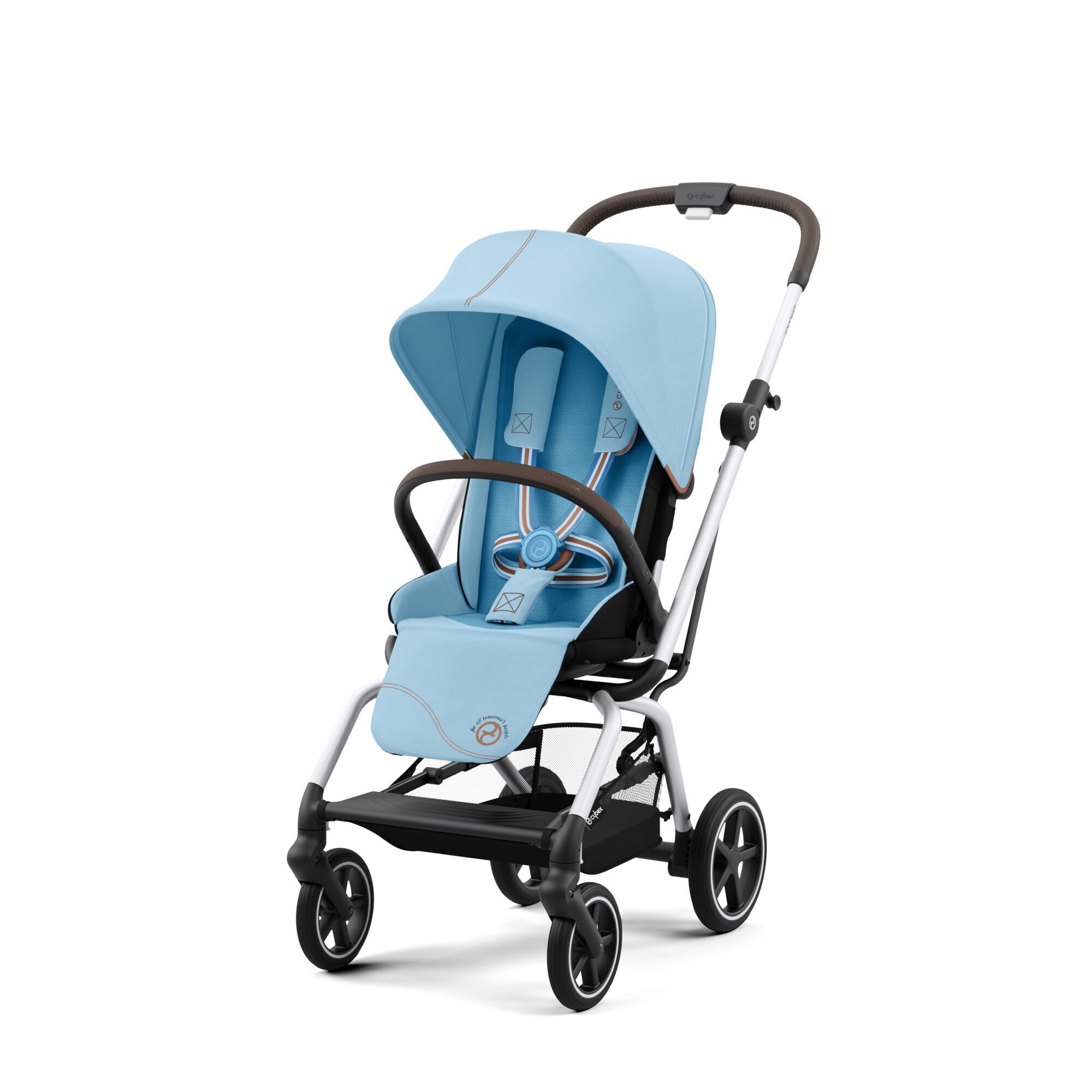 CYBEX Eezy S Twist+2 2023 - Beach Blue in Beach Blue (Silver Frame) large-cybex-neu image number 2 Small