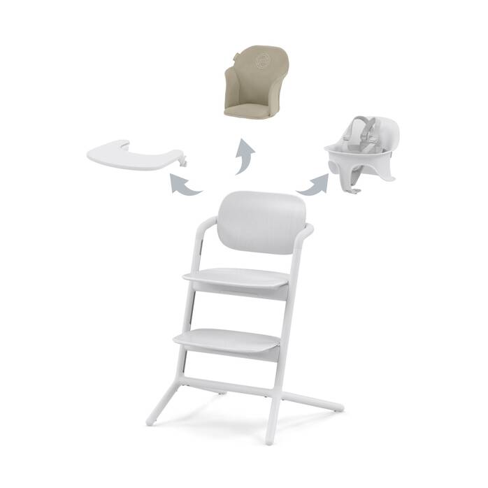 CYBEX Lemo 3-in-1 - All White in All White image number 1 CYBEX Lemo 3-in-1 - All White in All White large-cybex-cn image number 1