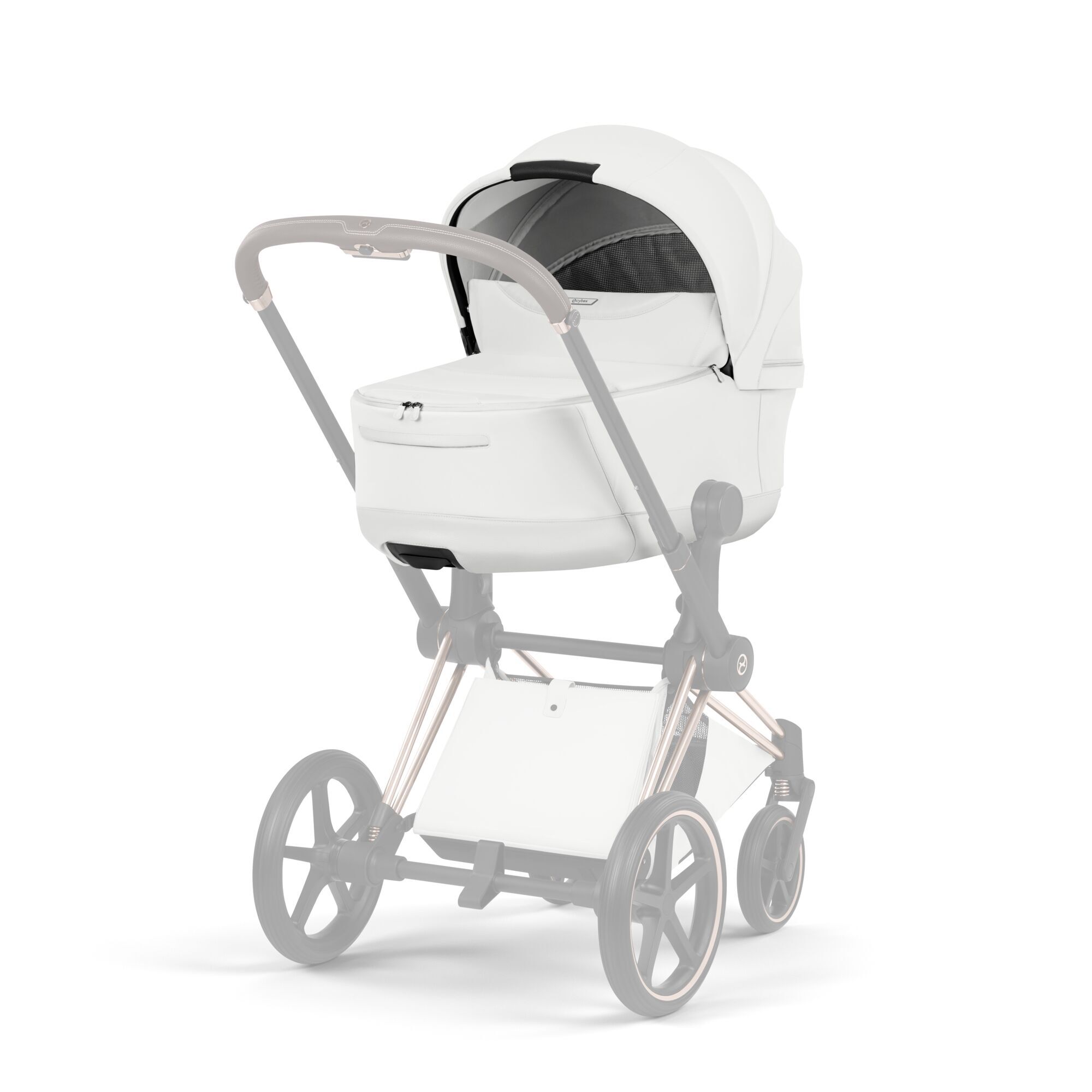 CYBEX Priam Fold Lux Carry Cot - Style - Off White in Off White large-cybex-neu image number 4