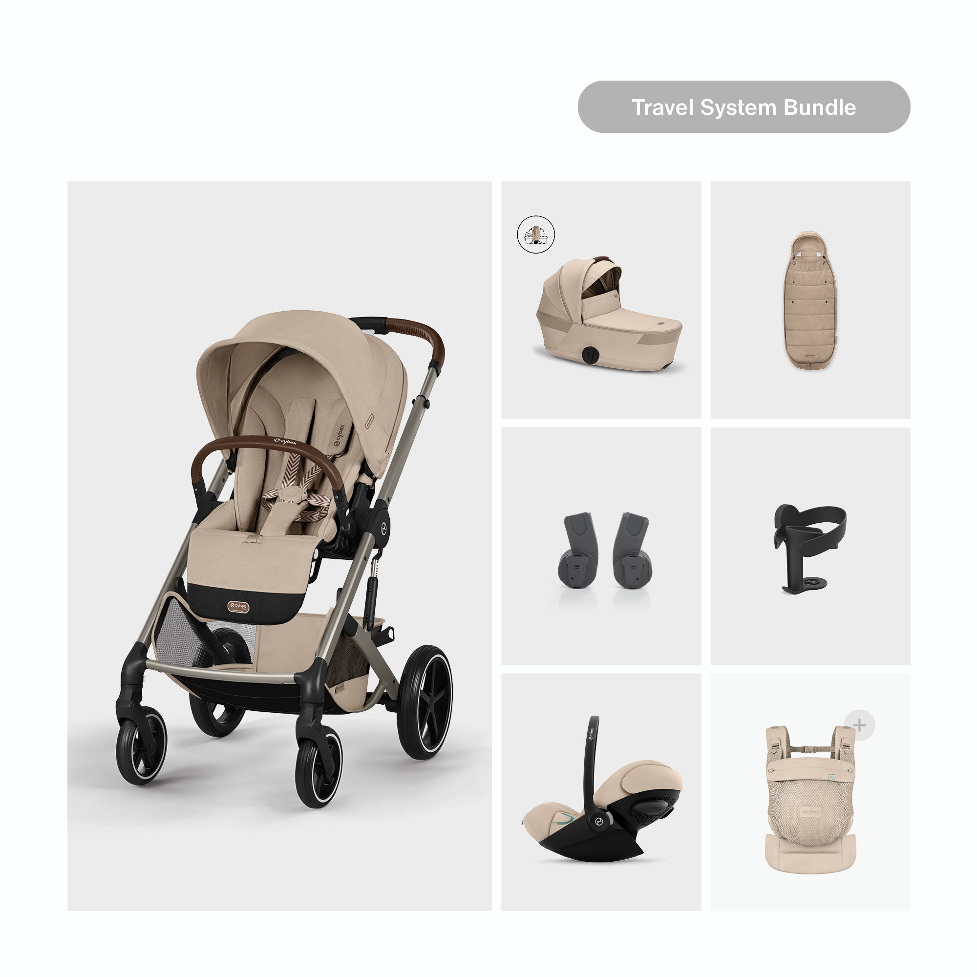 CYBEX Balios S Lux with Fold Cot Bundle in  large image number 2