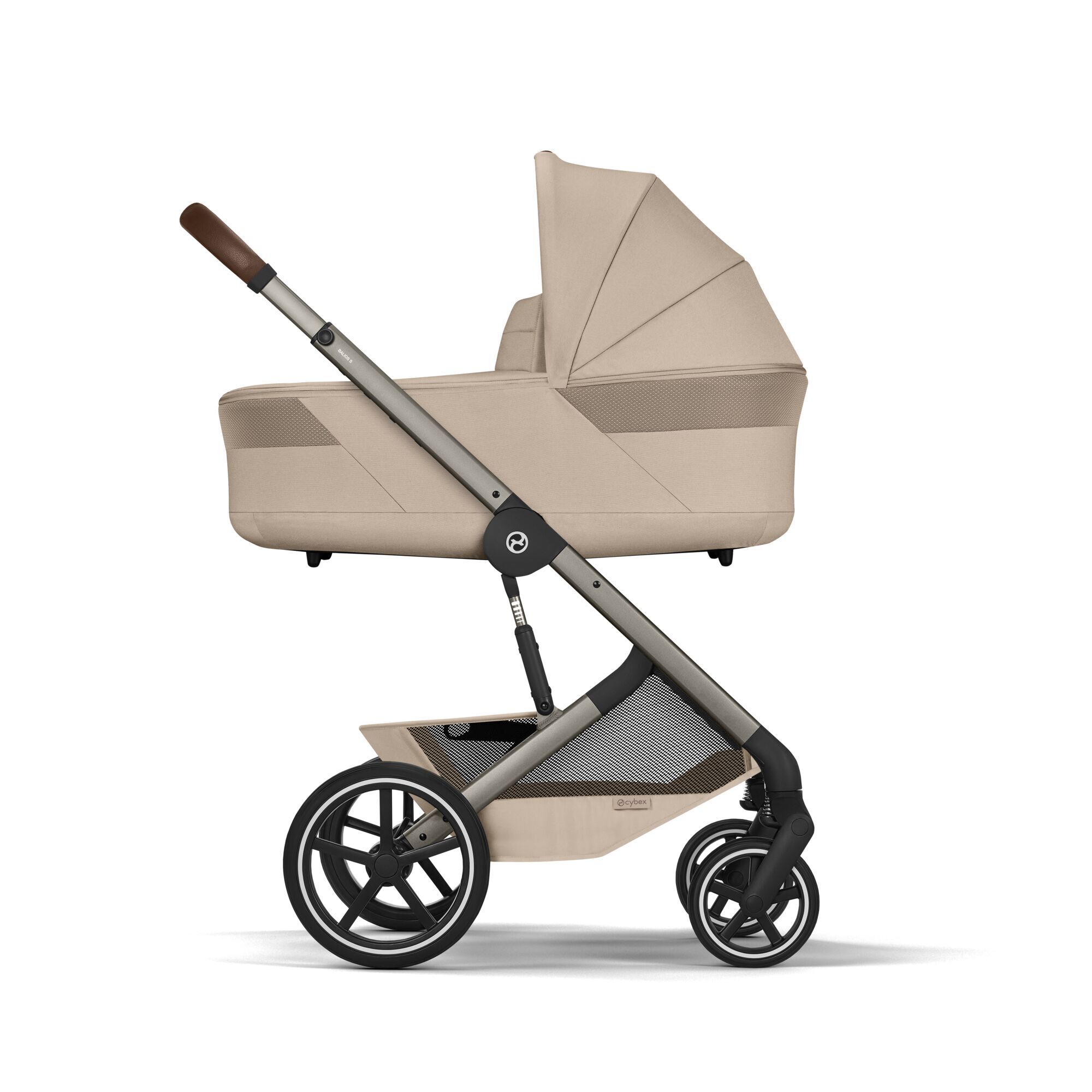 CYBEX Balios S Lux with Balios Cot S Lux - Almond Beige (Taupe Frame) in Almond Beige (Taupe Frame) large-cybex-seu image number 3
