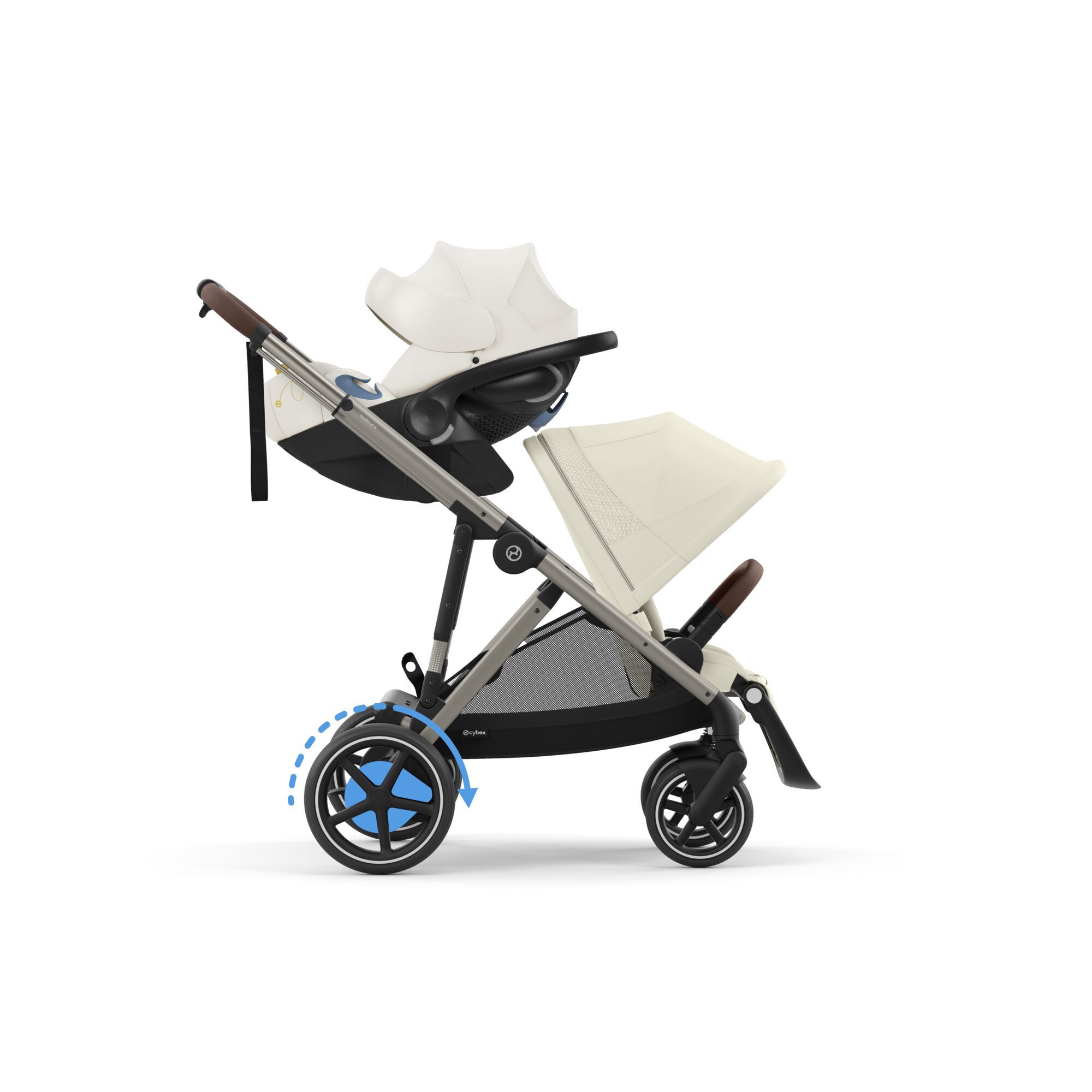 CYBEX e-Gazelle S - Seashell Beige (Taupe Frame) in Seashell Beige (Taupe Frame) large-cybex-ca image number 5 Small