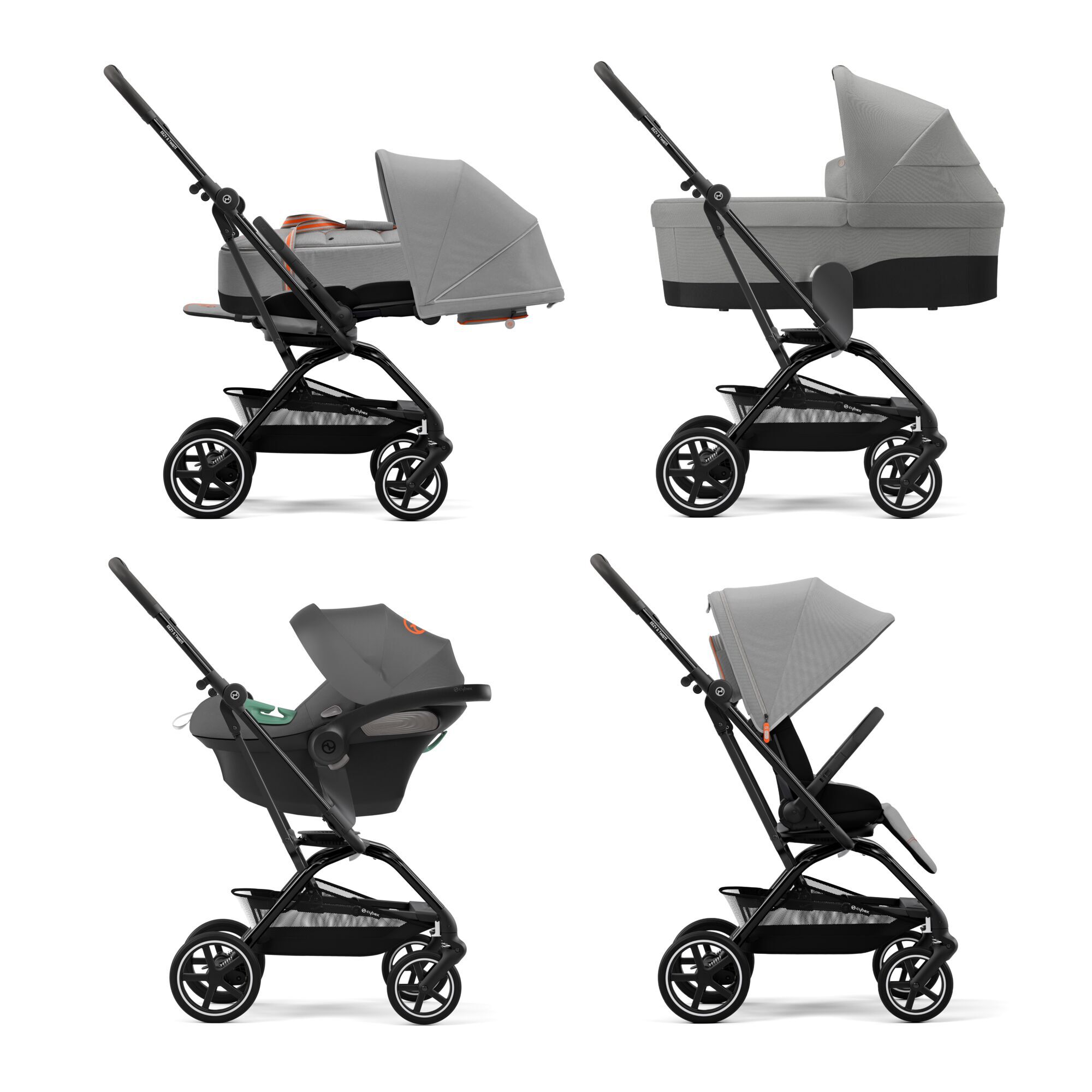 CYBEX Eezy S Twist+2 2023 - Lava Grey (Black Frame) in Lava Grey (Black Frame) large-cybex-gb image number 6 Small