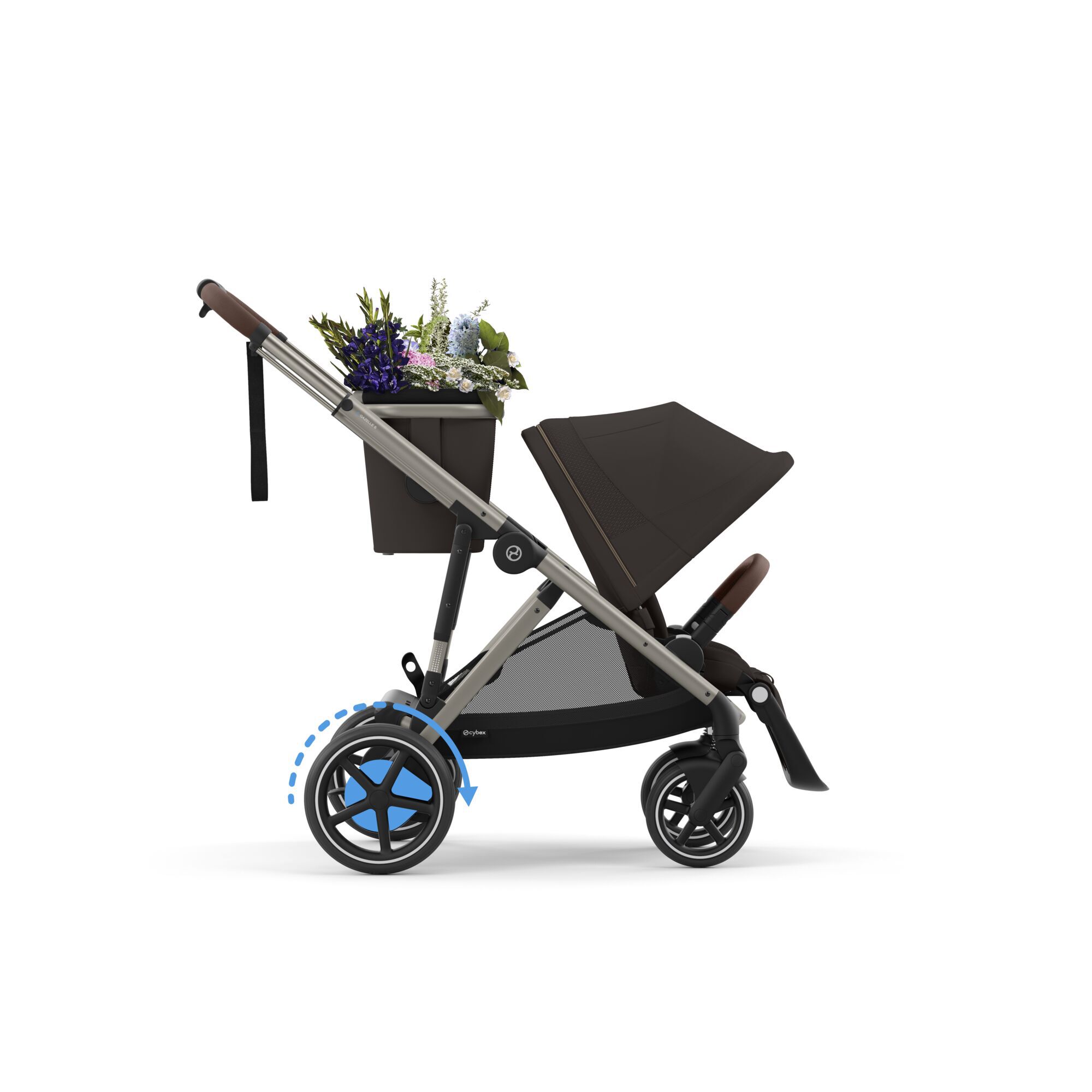 CYBEX e-Gazelle S - Chocolate Brown (Taupe Frame) in Chocolate Brown (Taupe Frame) large-cybex-us image number 1