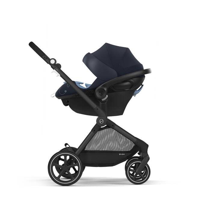 CYBEX Eos and Aton G Travel System - Ocean Blue in Ocean Blue (Black Frame) image number 2 CYBEX Eos and Aton G Travel System - Ocean Blue in Ocean Blue (Black Frame) large-cybex-us image number 2