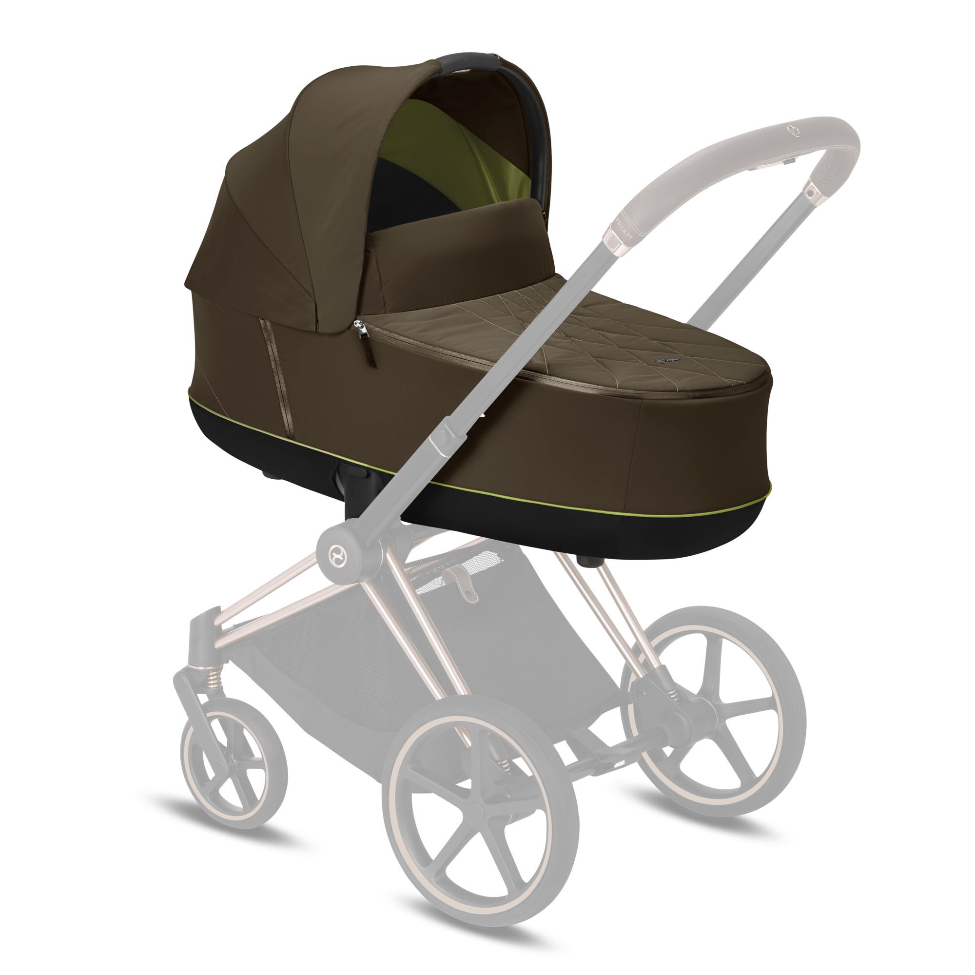 CYBEX Priam 3 Lux Carry Cot - Khaki Green in Khaki Green large-cybex-neu image number 5 Small