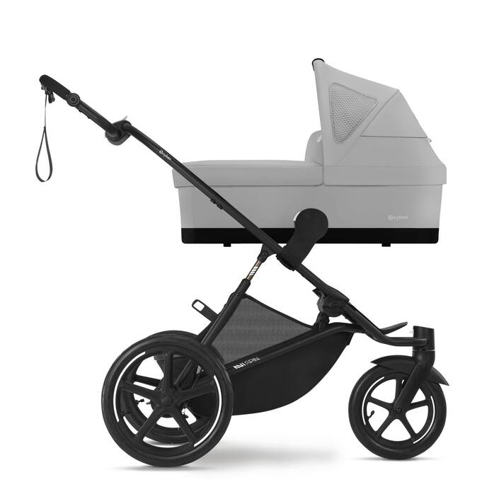 Image shows the combination of several products, sold separately. image number 4 CYBEX Cot S - Fog Grey in Fog Grey large-cybex-neu image number 4