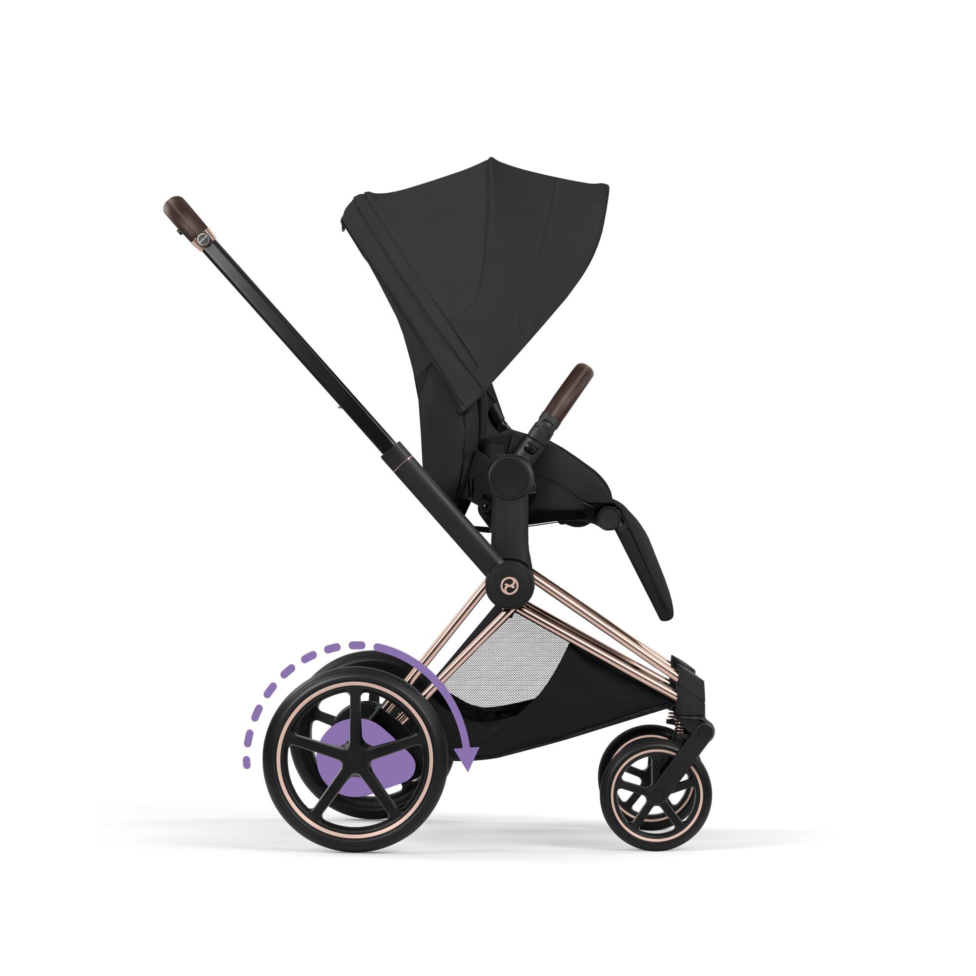 CYBEX e-Priam - Style Collection - Sepia Black (Rosegold Frame) in Sepia Black (Rosegold Frame) large-cybex-jp 画像番号 3