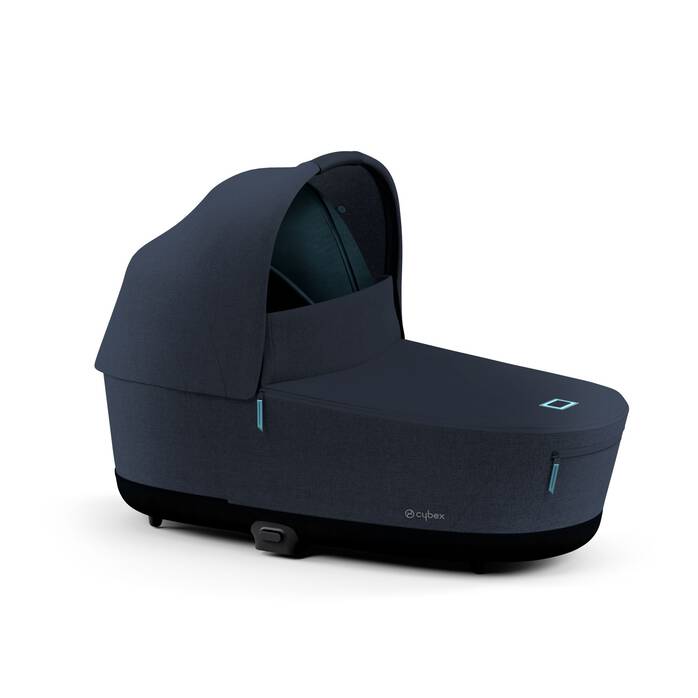 CYBEX Priam Lux Carry Cot - Midnight Blue Plus in Midnight Blue Plus image number 1 CYBEX Priam Lux Carry Cot - Midnight Blue Plus in Midnight Blue Plus large-cybex-gb image number 1
