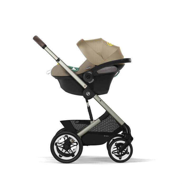 Image shows the combination of several products, sold separately. image number 5 CYBEX Talos S Lux - Seashell Beige (Taupe Frame) in Seashell Beige (Taupe Frame) large-cybex-neu image number 5