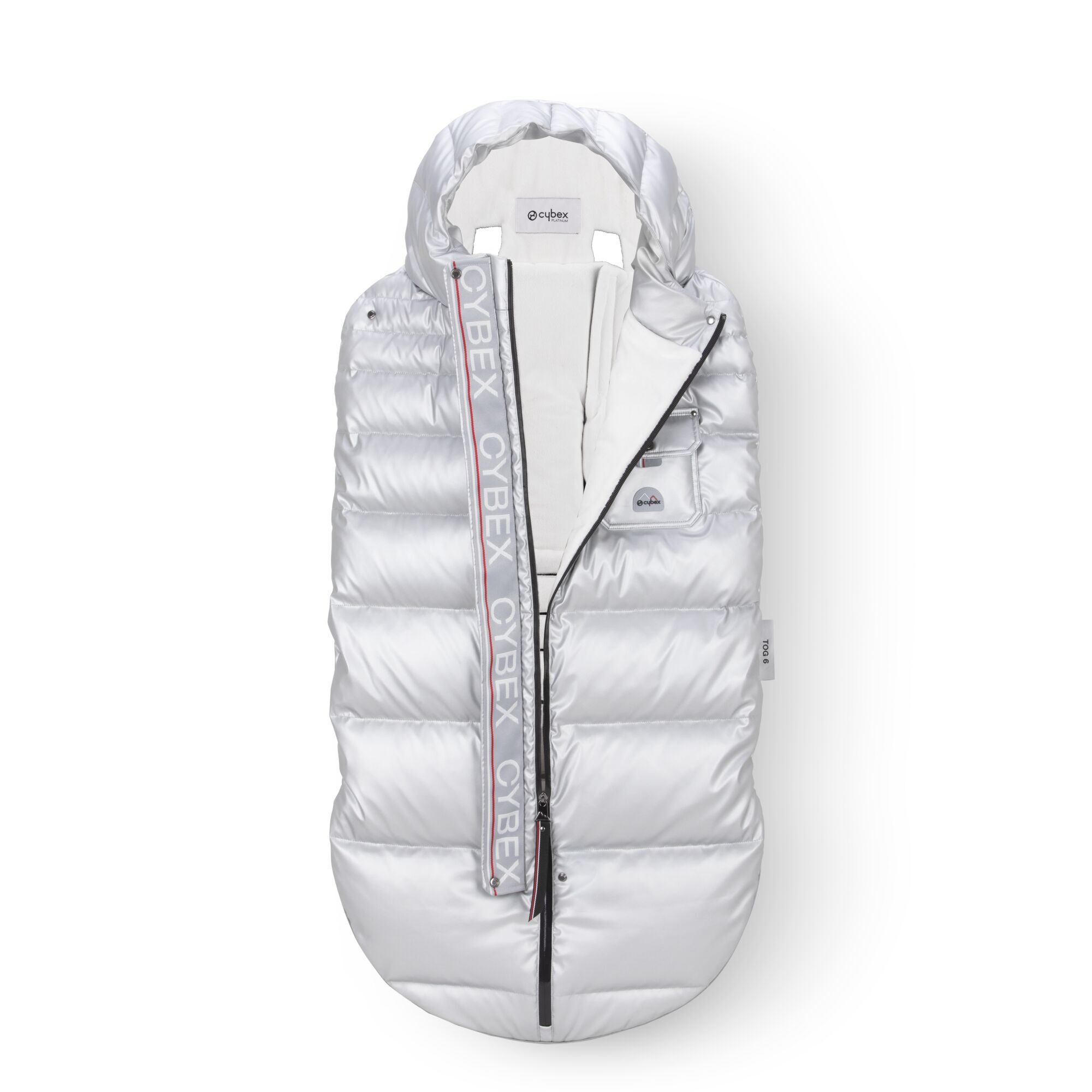 CYBEX Platinum Winter Footmuff - Arctic Silver in Arctic Silver large-cybex-ca image number 3 Small