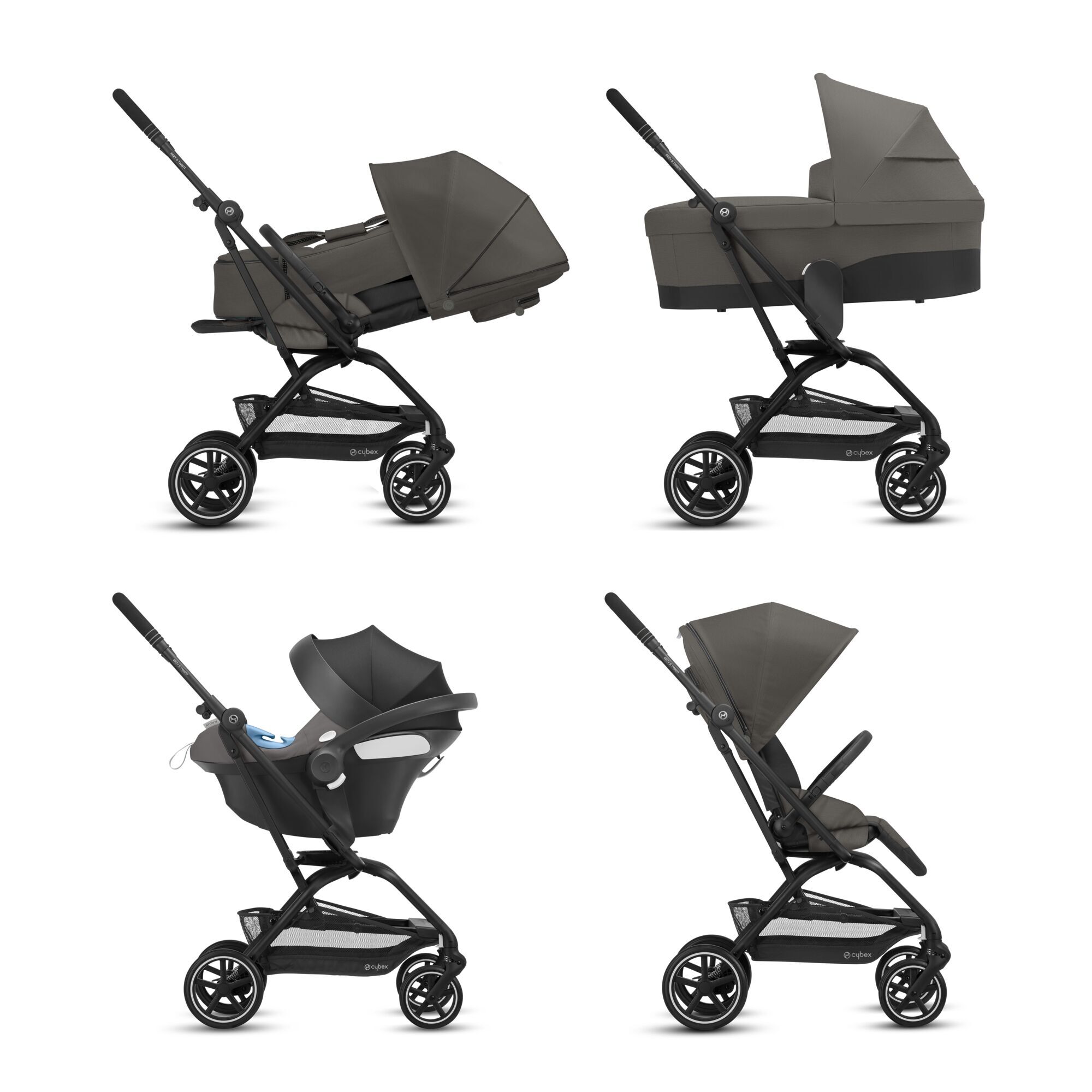 CYBEX Eezy S Twist+2 - Soho Grey (Black Frame) in Soho Grey (Black Frame) large-cybex-neu image number 6 Small