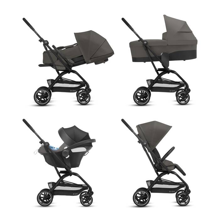 CYBEX Eezy S Twist+2 - Soho Grey (Black Frame) in Soho Grey (Black Frame) image number 6 CYBEX Eezy S Twist+2 - Soho Grey (Black Frame) in Soho Grey (Black Frame) large-cybex-neu image number 6