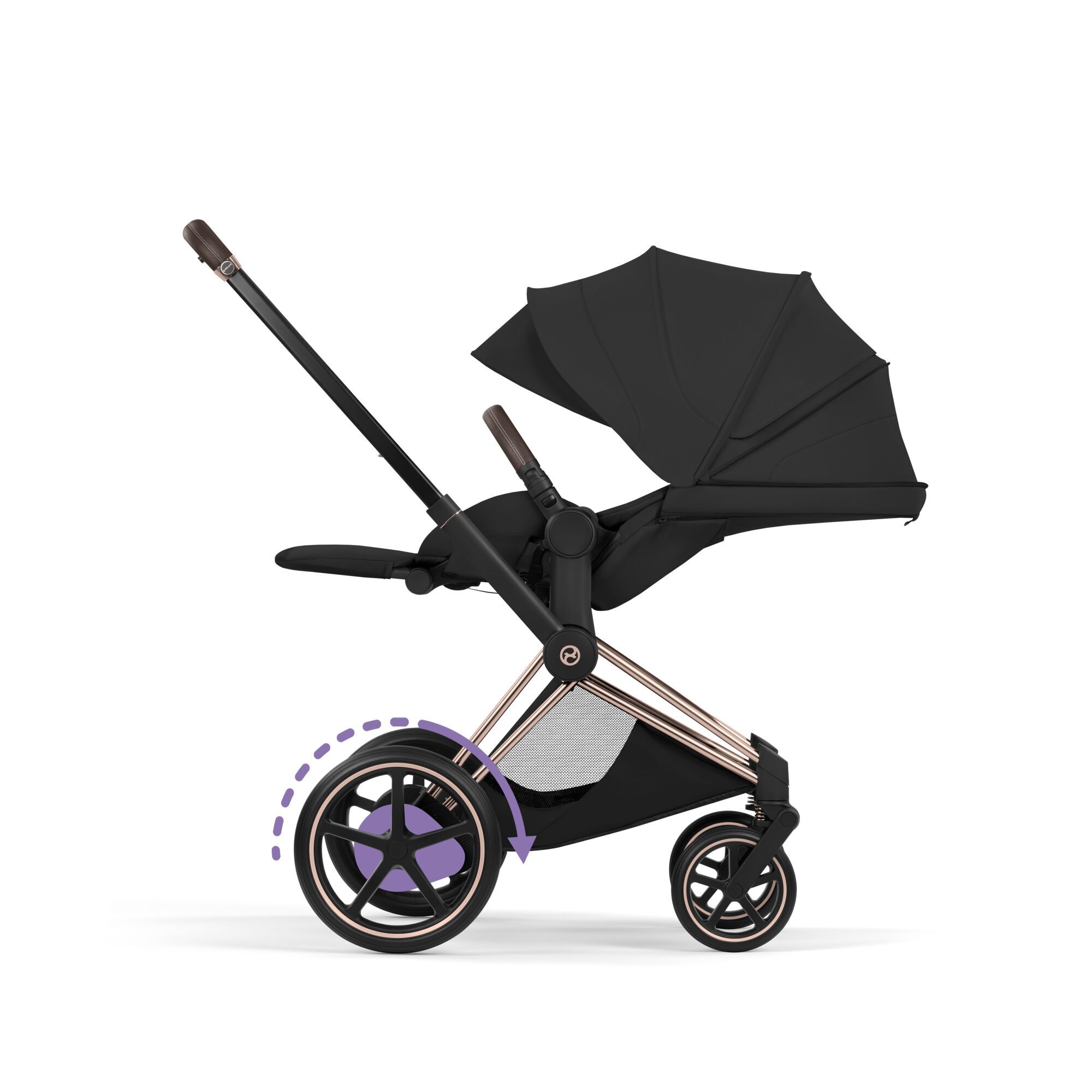 CYBEX e-Priam - Style Collection - Sepia Black (Rosegold Frame) in Sepia Black (Rosegold Frame) large-cybex-jp 画像番号 5