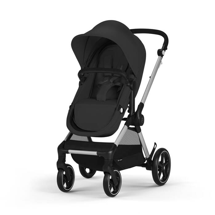 CYBEX Eos and Aton G Travel System - Moon Black (Silver Frame) in Moon Black (Silver Frame) image number 4 CYBEX Eos and Aton G Travel System - Moon Black (Silver Frame) in Moon Black (Silver Frame) large-cybex-us image number 4