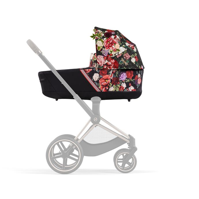 CYBEX Priam Lux Carry Cot - Spring Blossom Dark in Spring Blossom Dark large image number 4