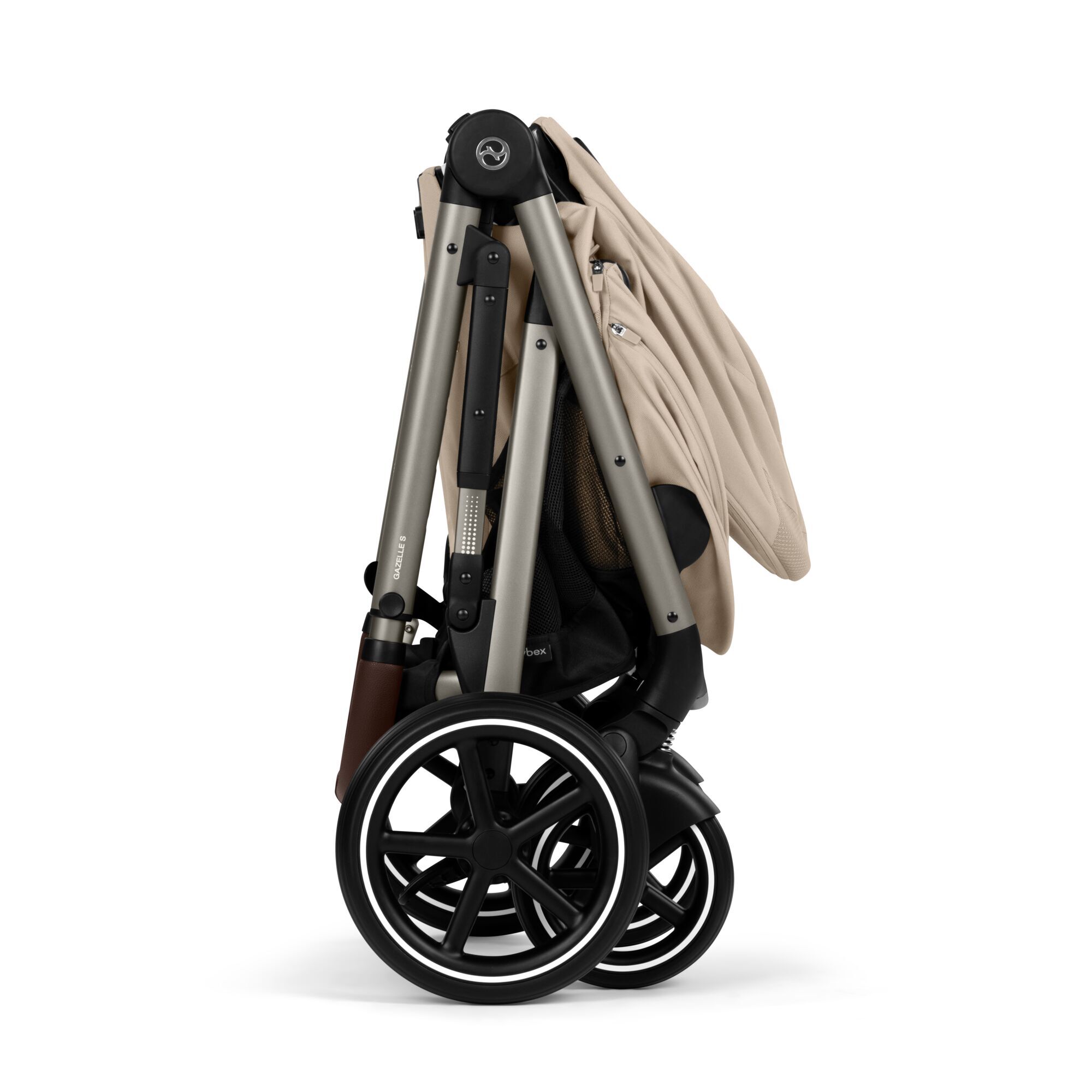 CYBEX Gazelle Fold Cot - Almond Beige in Almond Beige large-cybex-us