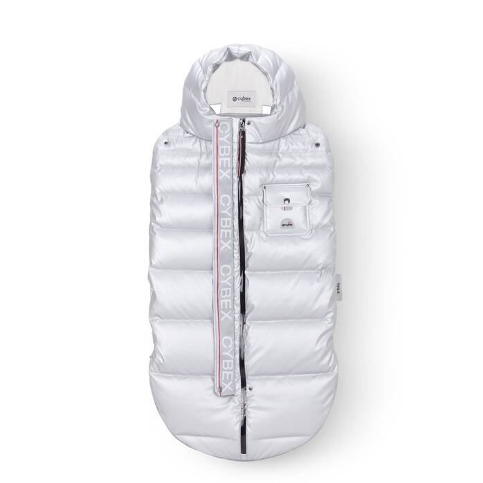 CYBEX Platinum Winter Footmuff - Arctic Silver in Arctic Silver image number 1 CYBEX Platinum Winter Footmuff - Arctic Silver in Arctic Silver large-cybex-us image number 1