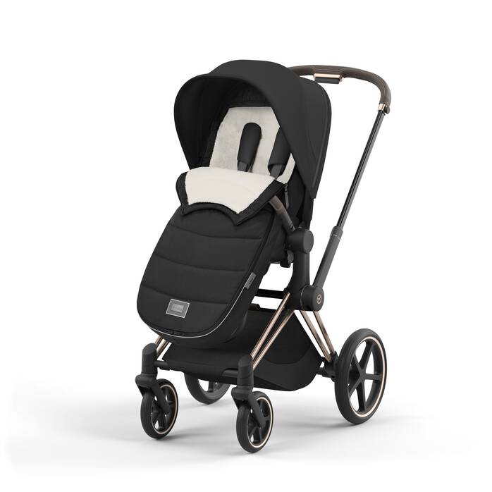 Platinum Footmuff Sepia Black