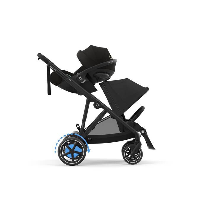 CYBEX e-Gazelle S - Moon Black (Black Frame) in Moon Black (Black Frame) large-cybex-row