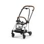 CYBEX Mios Frame - Chrome With Brown Details in Chrome With Brown Details large image number 1 Small