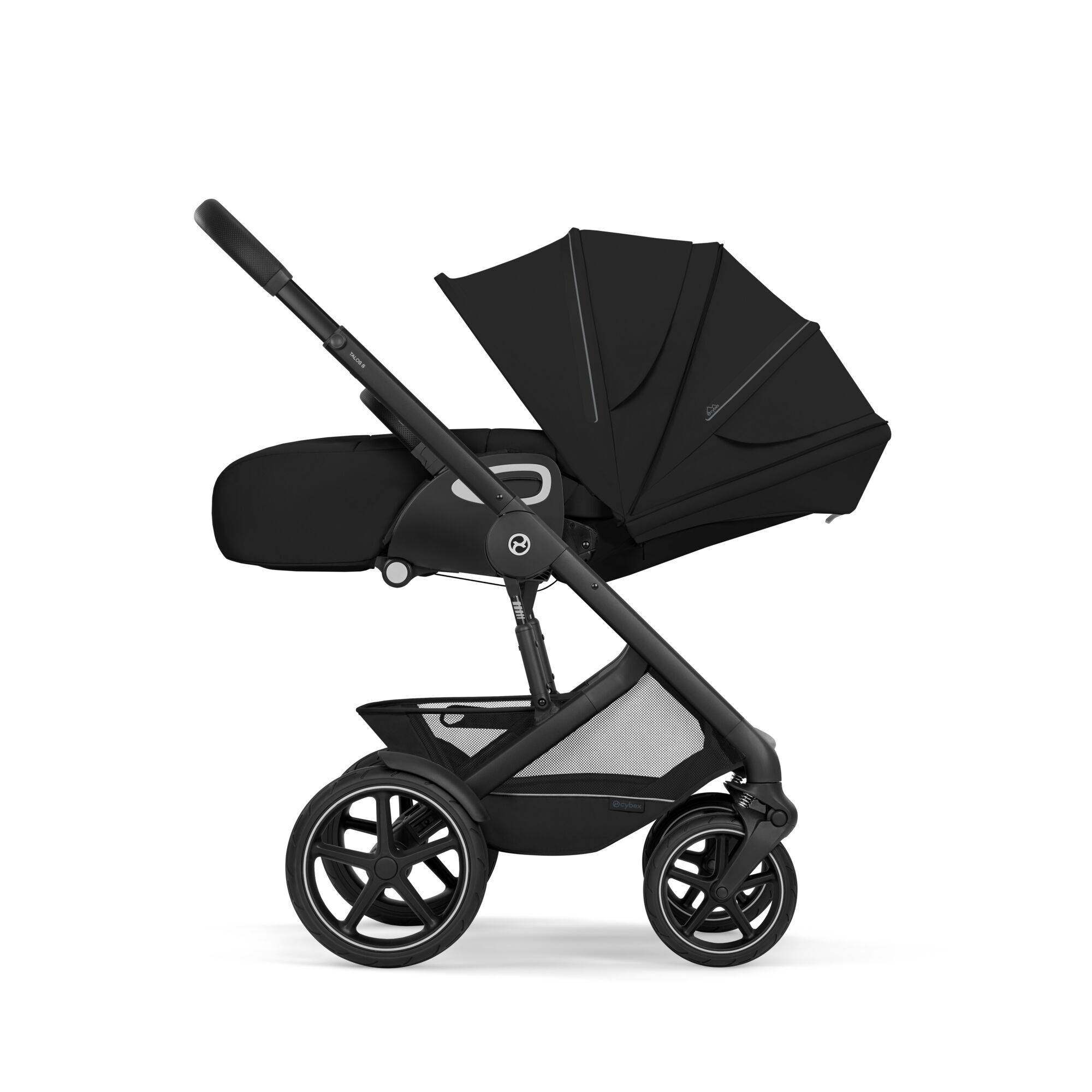 CYBEX Talos S Lux met opvouwbare reiswieg - Moon Black (zwart frame) in Moon Black (Black Frame) large-cybex-neu afbeelding nummer 9