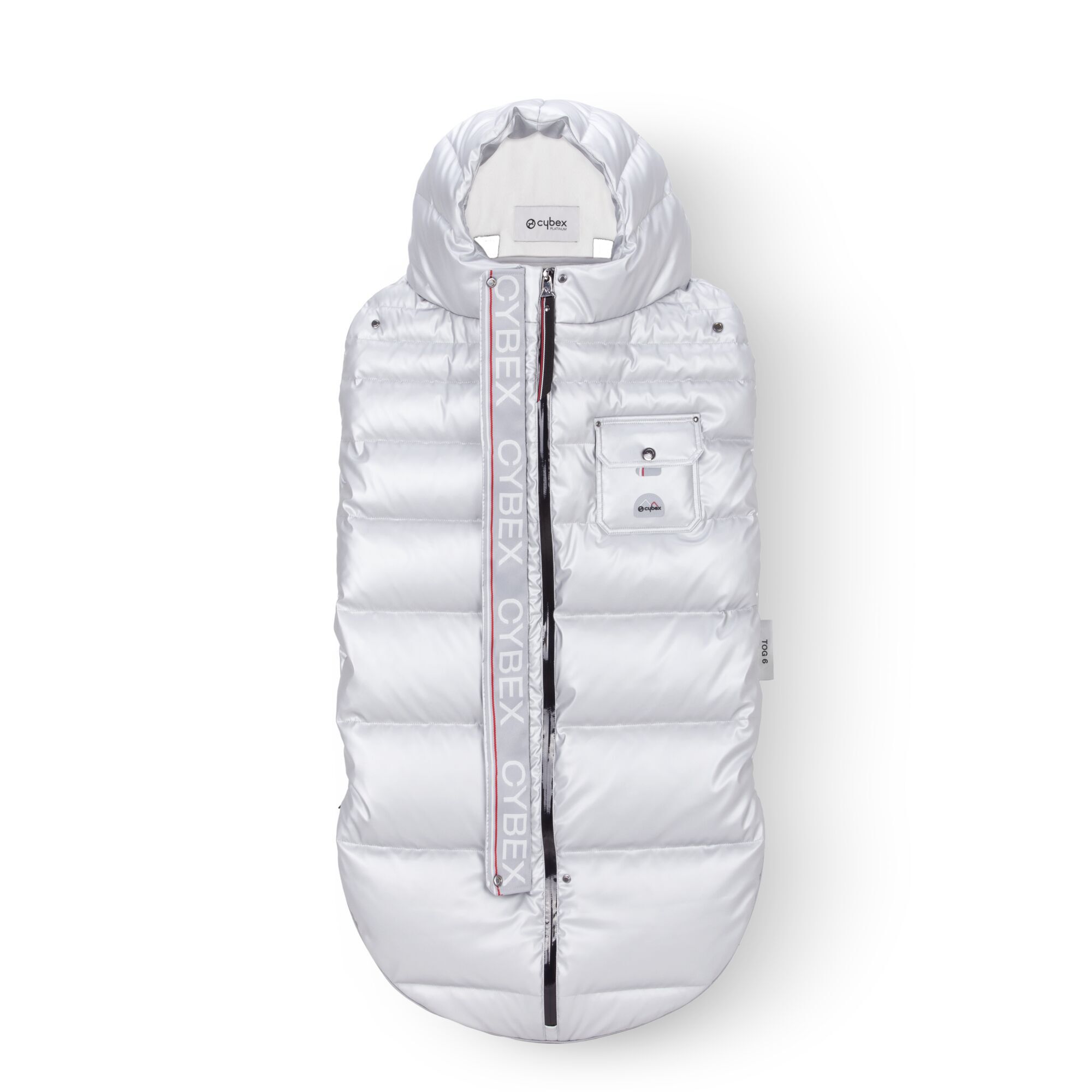 CYBEX Platinum Winter Footmuff - Arctic Silver in Arctic Silver large-cybex-neu