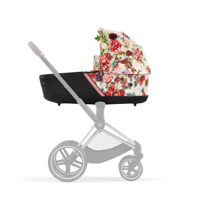 CYBEX Priam Lux Carry Cot - Spring Blossom Light in Spring Blossom Light image number 4 CYBEX Priam Lux Carry Cot - Spring Blossom Light in Spring Blossom Light large-cybex-row image number 4
