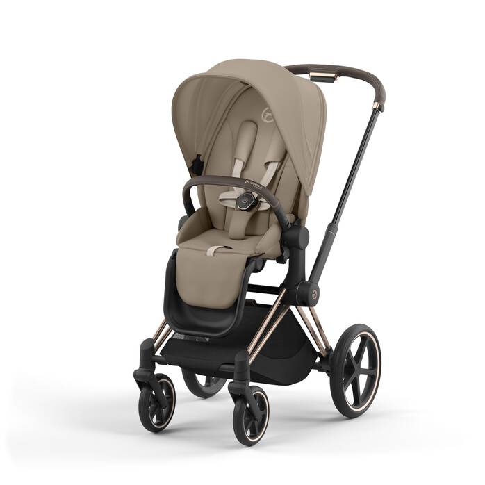 Image shows the combination of several products, sold separately. image number 2 CYBEX Priam / e-Priam Seat Pack - Cozy Beige in Cozy Beige large-cybex-ca image number 2
