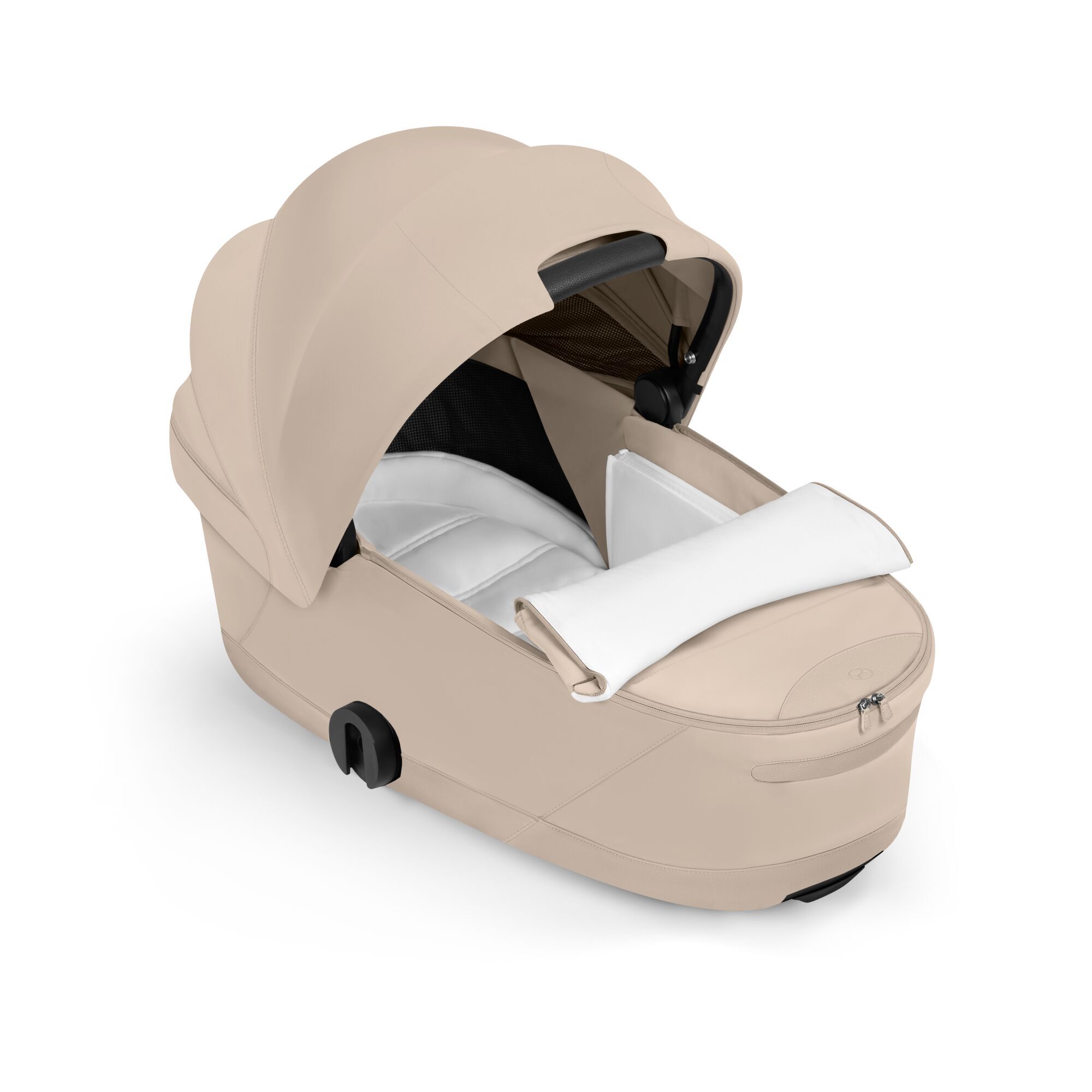 CYBEX Priam Fold Lux Carry Cot - Style - Cozy Beige in Cozy Beige large-cybex-neu image number 2