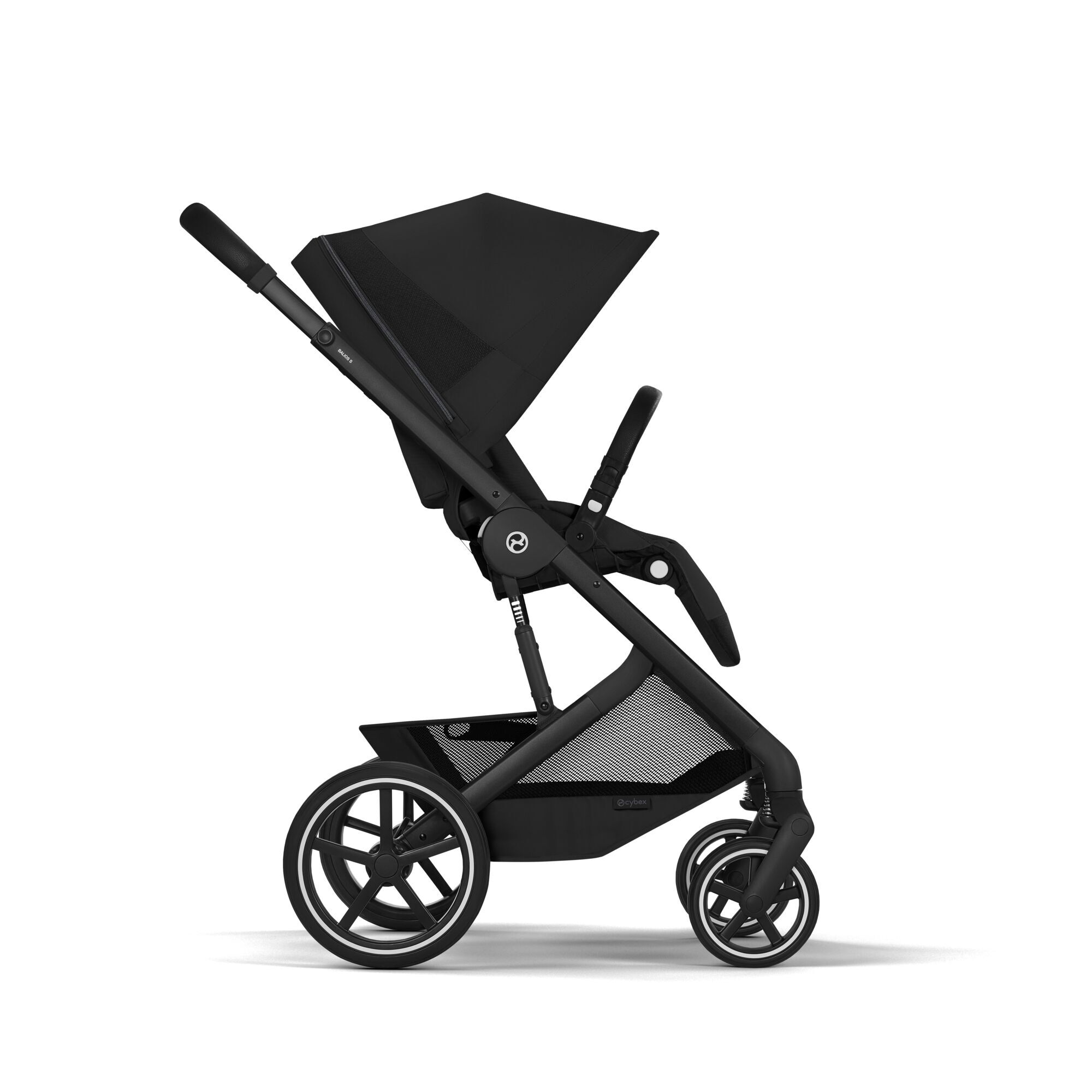 CYBEX Balios S Lux with Fold Cot - Moon Black (Black Frame) in Moon Black (Black Frame) large-cybex-seu image number 6