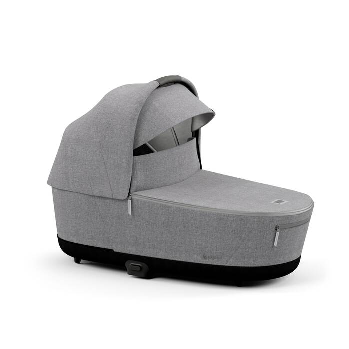 CYBEX Priam Lux Carry Cot - Manhattan Grey Plus in Manhattan Grey Plus image number 3 CYBEX Priam Lux Carry Cot - Manhattan Grey Plus in Manhattan Grey Plus large-cybex-gb image number 3