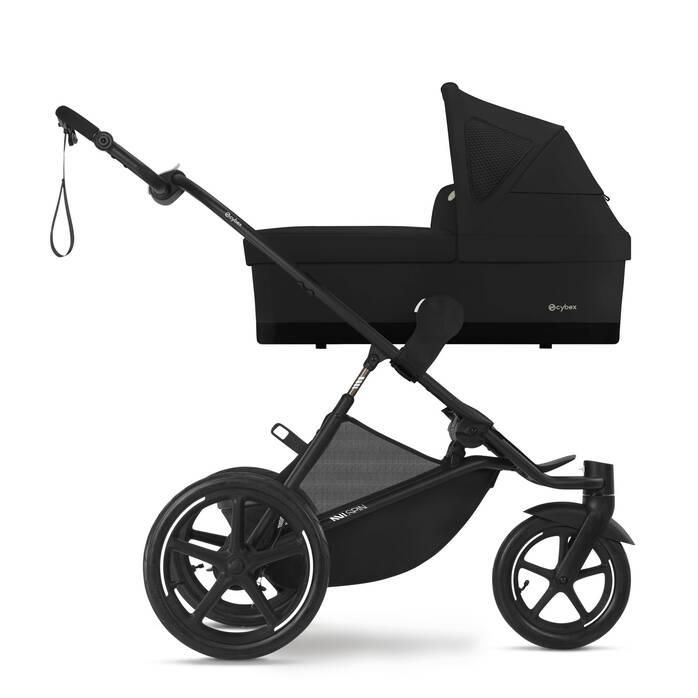 Image shows the combination of several products, sold separately. image number 4 CYBEX Cot S - Moon Black in Moon Black large-cybex-neu image number 4