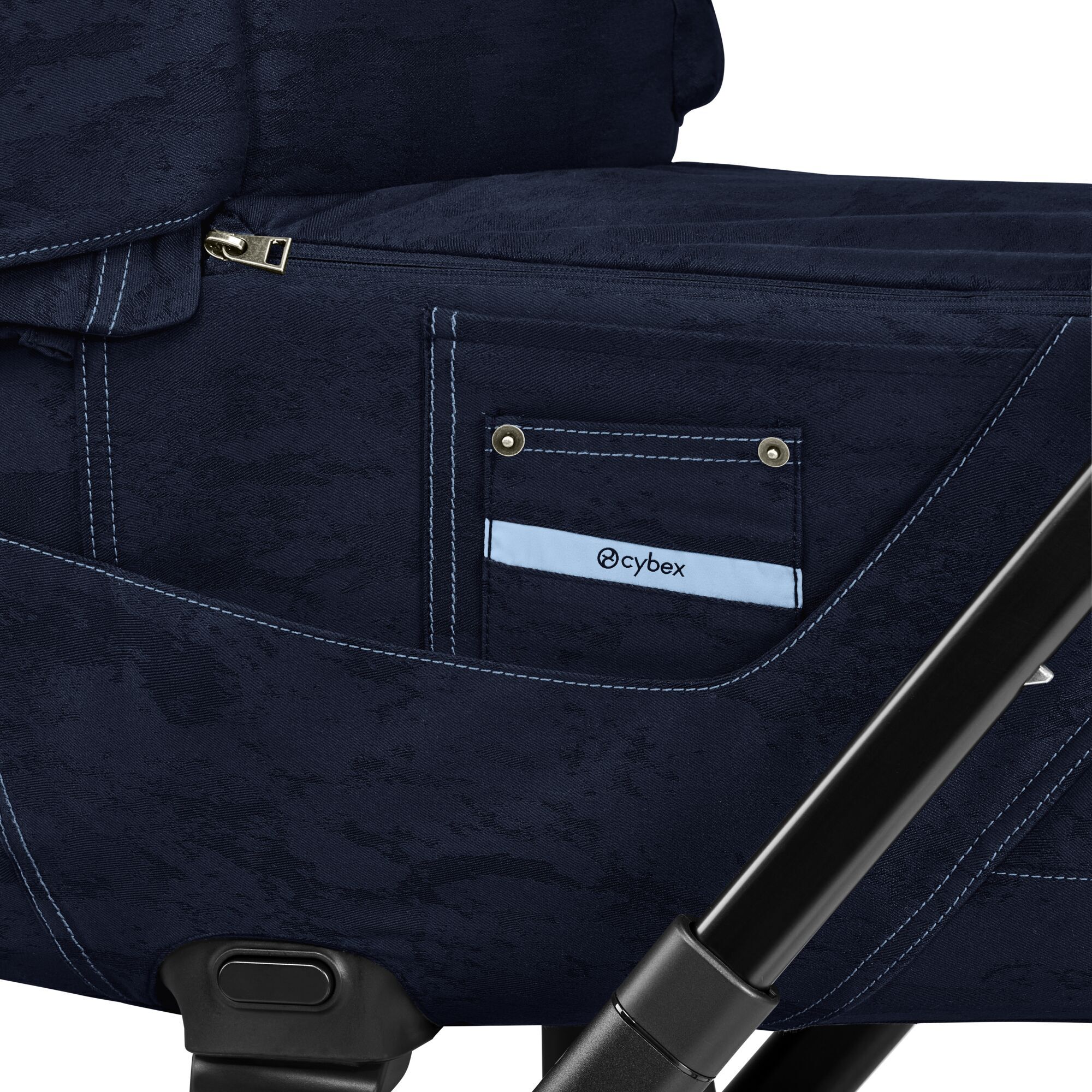 Priam Lux Carry Cot - Rebellious Luxury Denim Blue - Image 6