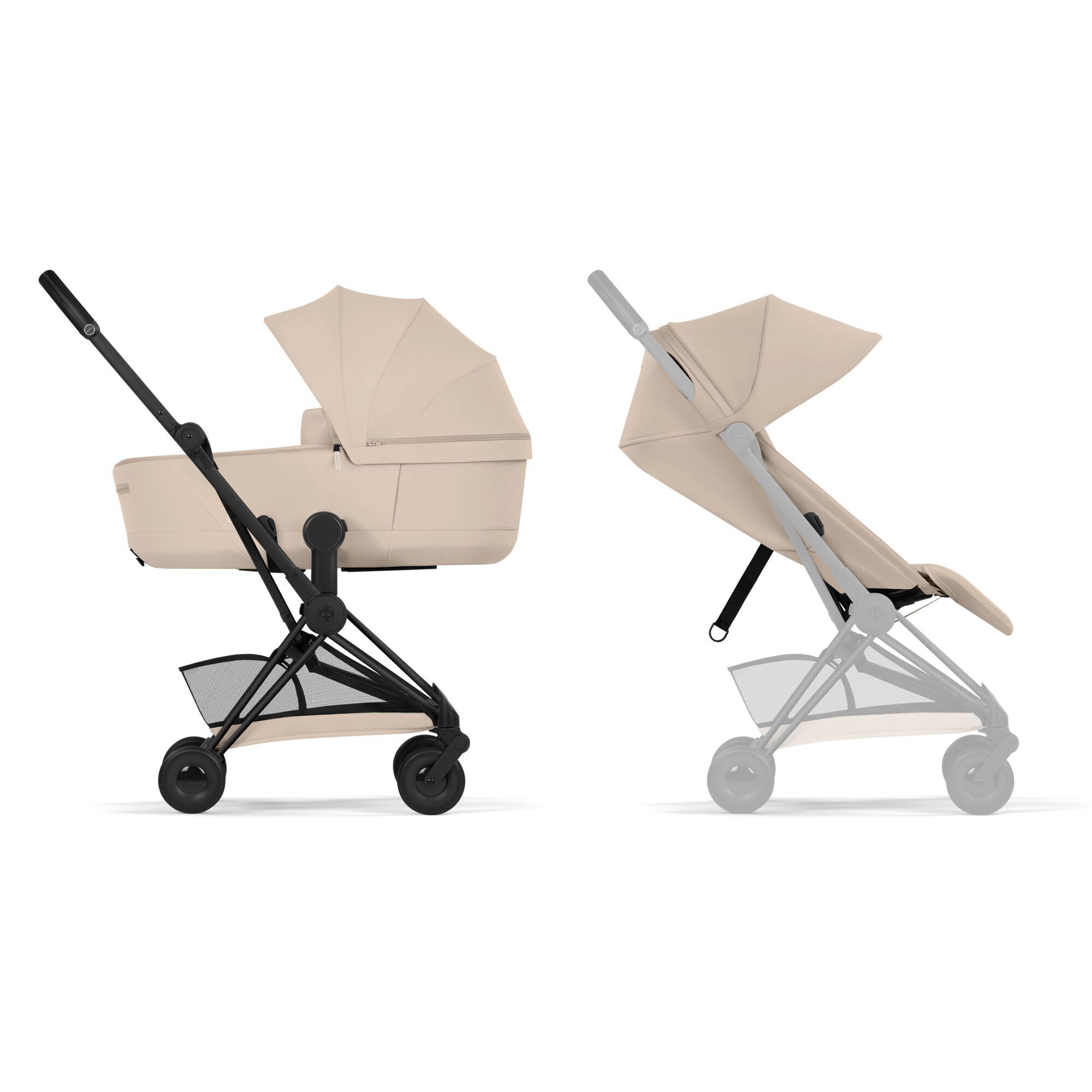 CYBEX Coya Bundle - Cozy Beige (Matt Black Frame) in Cozy Beige (Matt Black Frame) large-cybex-gb image number 1